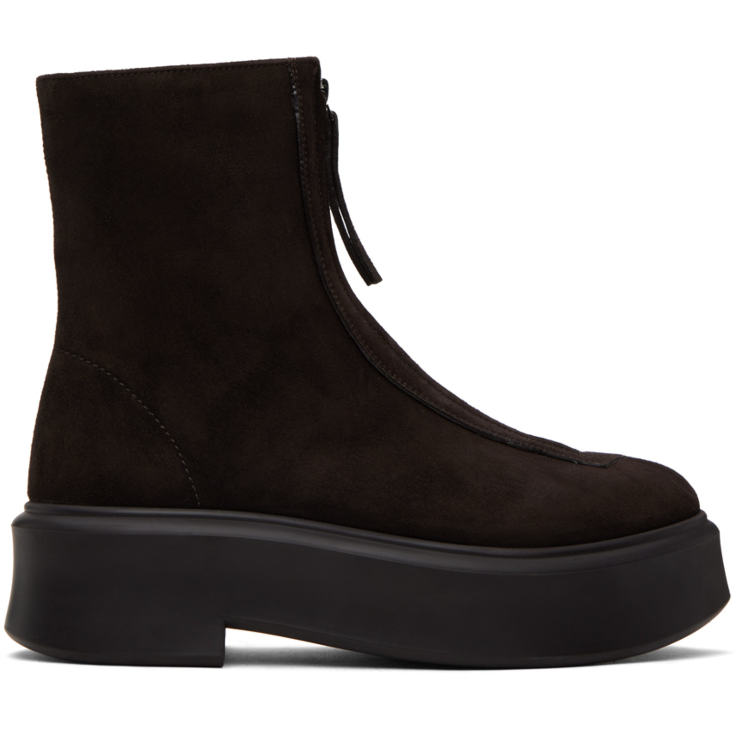 The Row Brown Zipped I Boots
