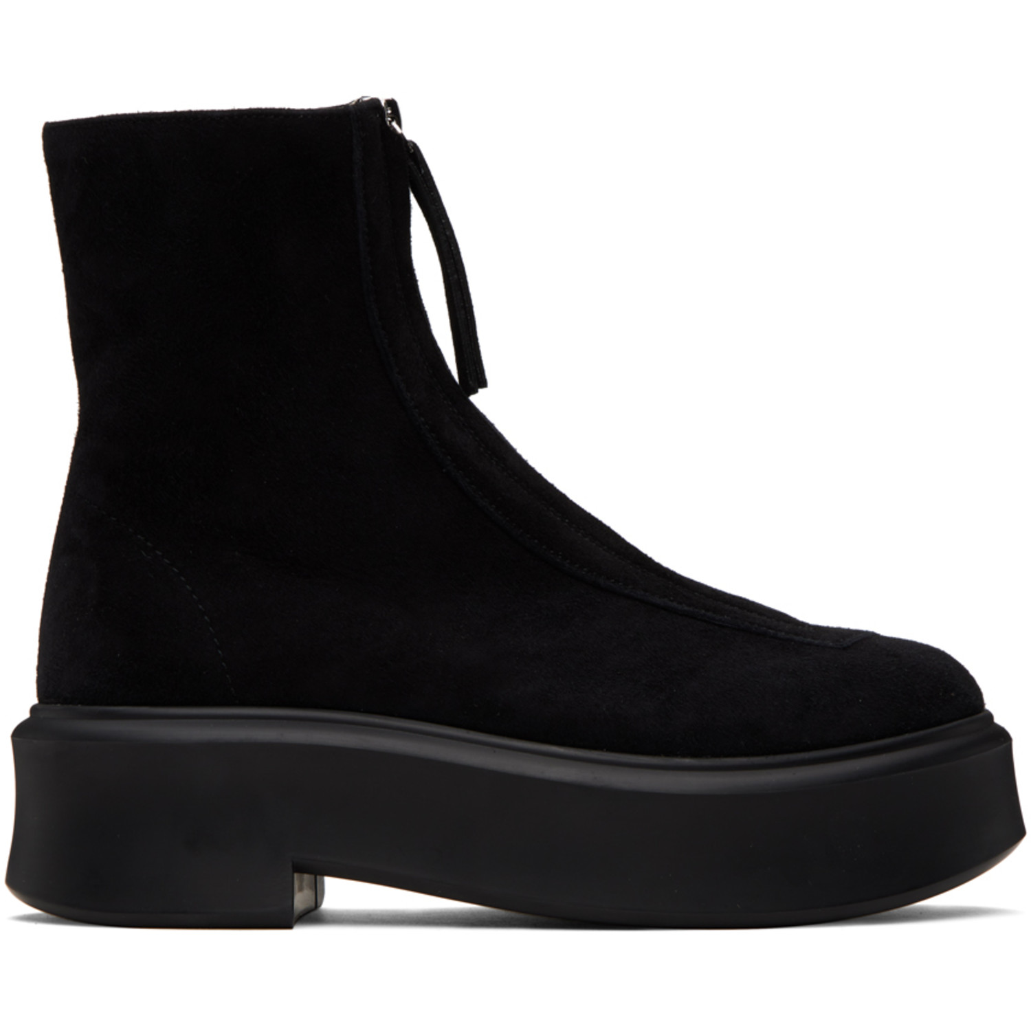 The Row Black Zipped I Boots