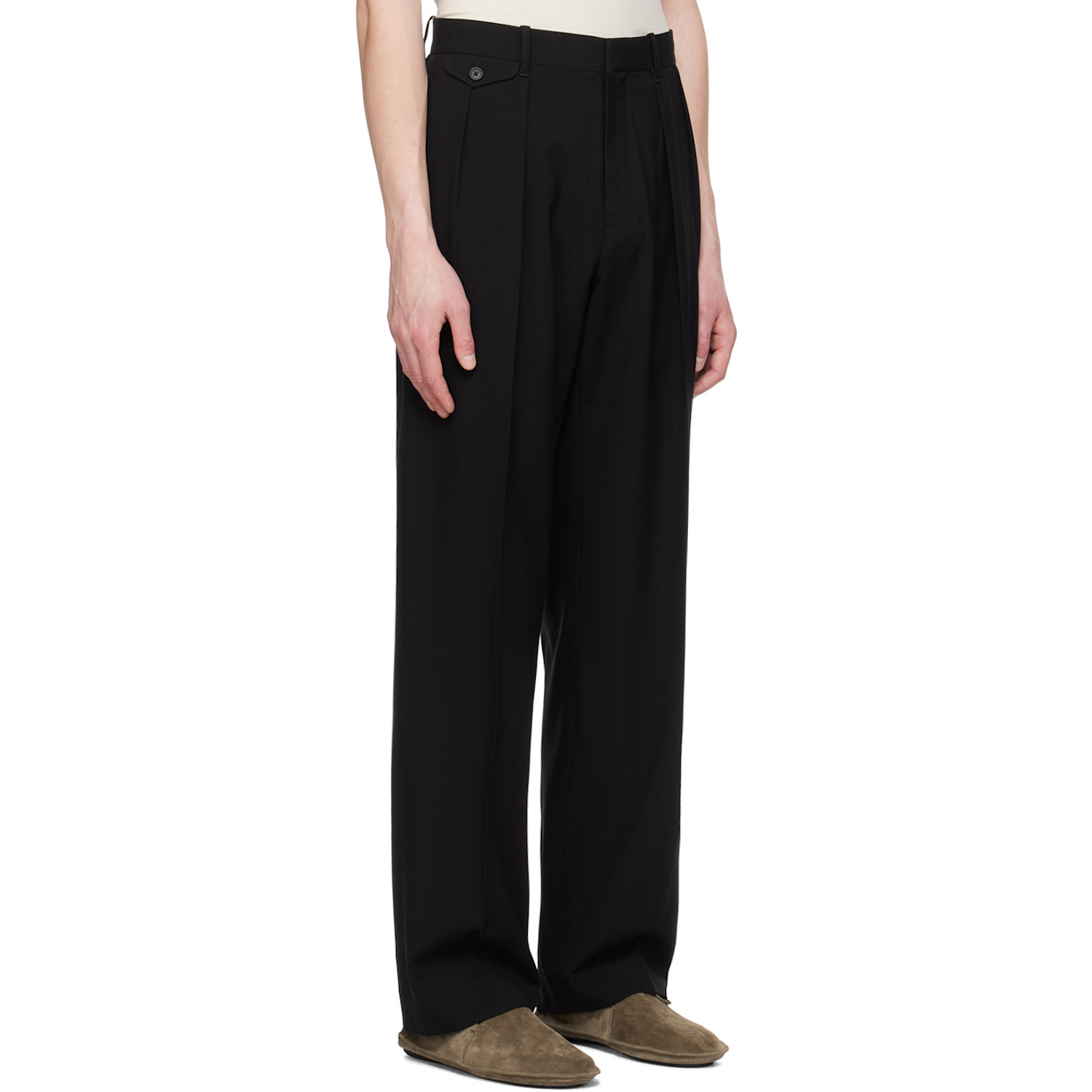  The Row Black Marcello Trousers 