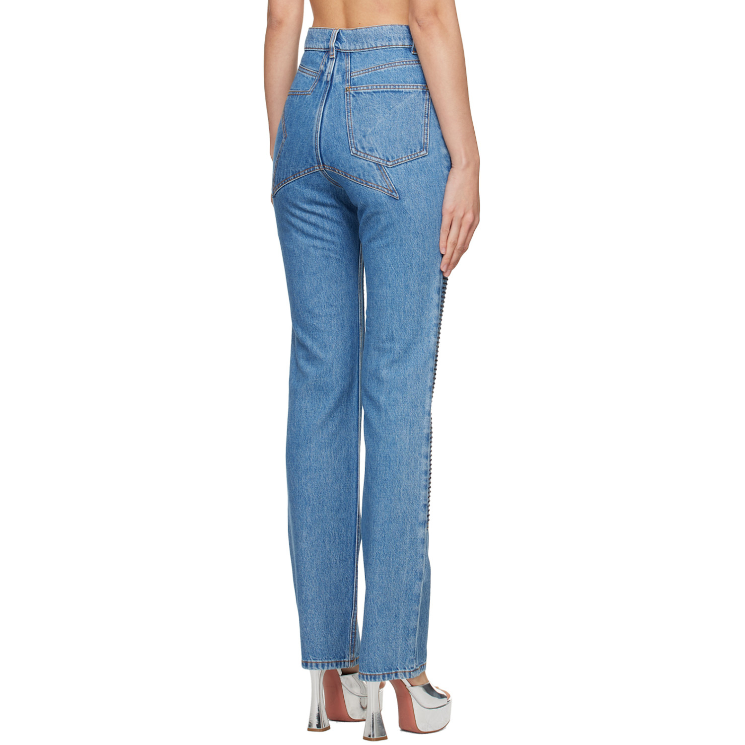  Area Indigo Crystal-cut Jeans 
