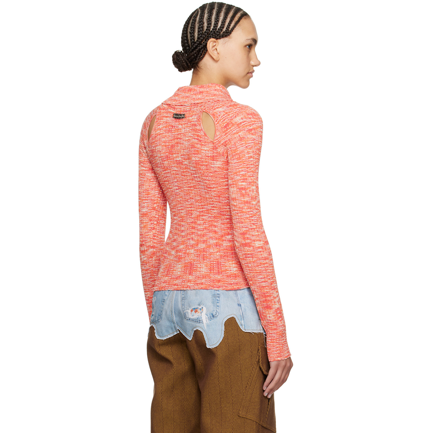  Andersson Bell Orange Rozy Cardigan 