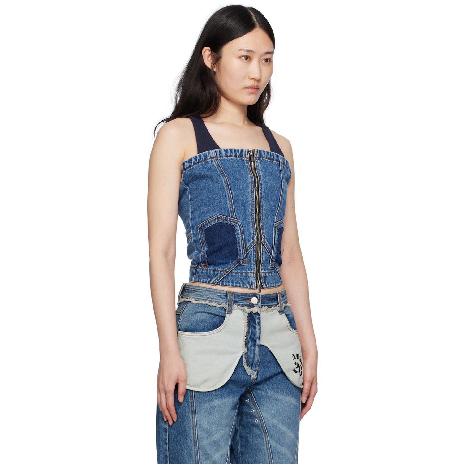  Andersson Bell Blue Cove Denim Tank Top 