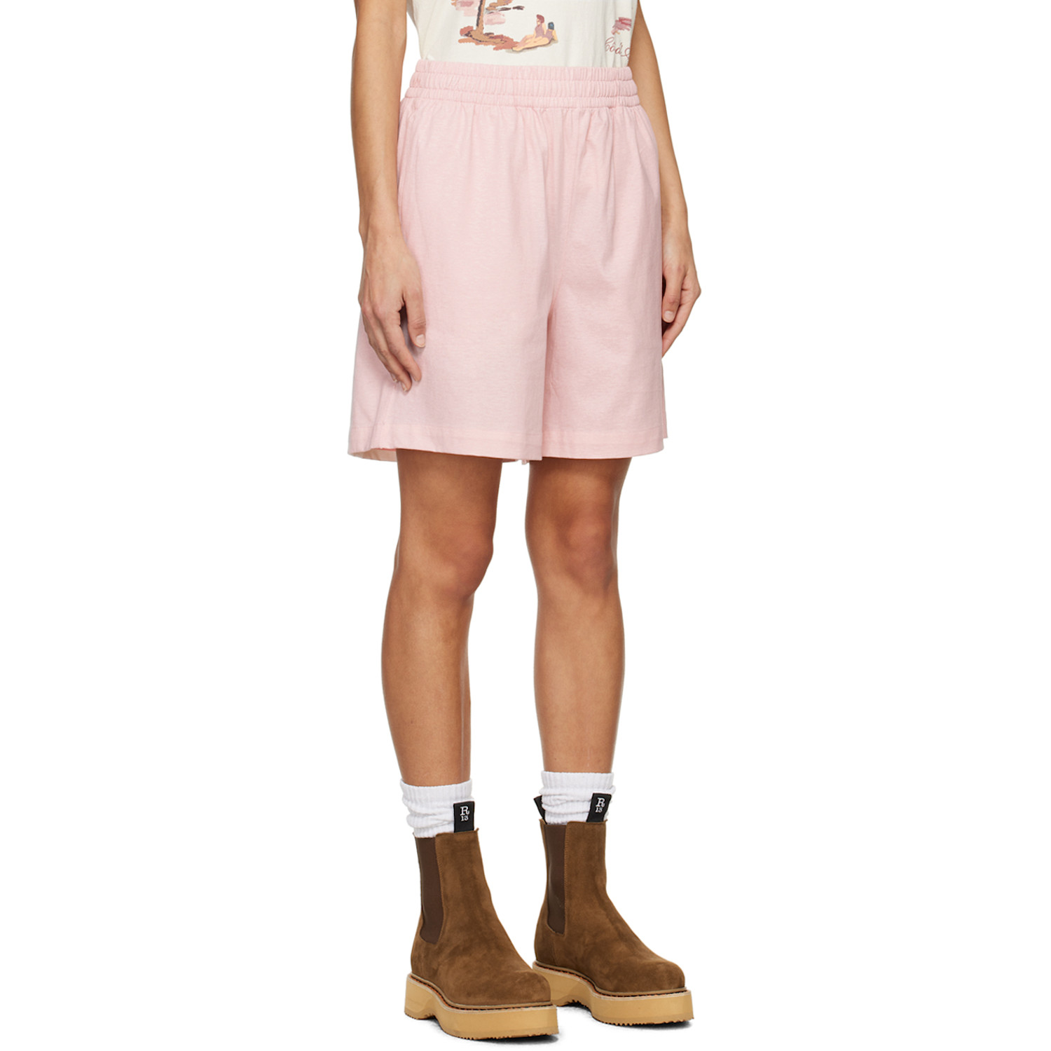  Burberry Pink Drawstring Shorts 