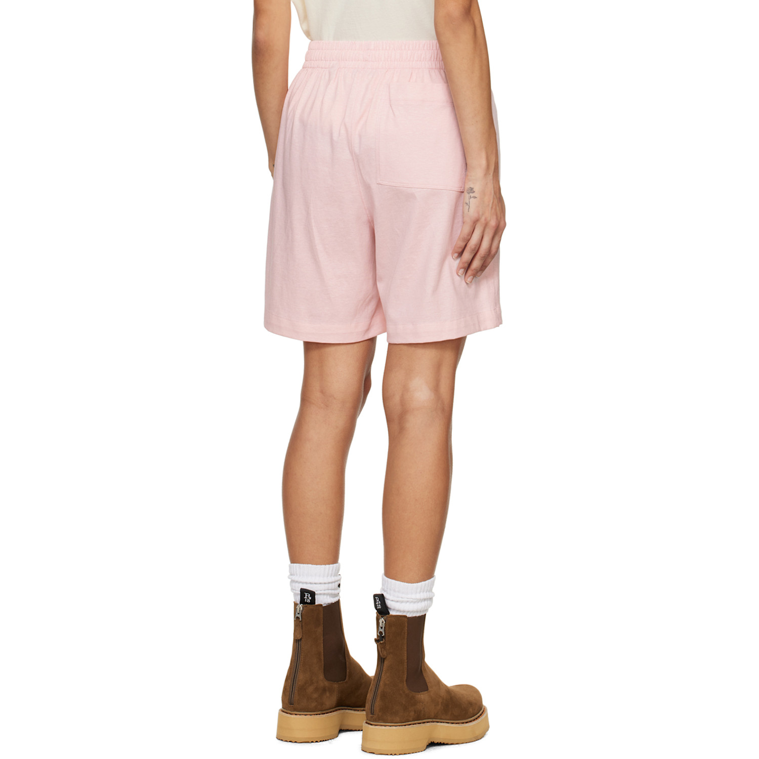  Burberry Pink Drawstring Shorts 