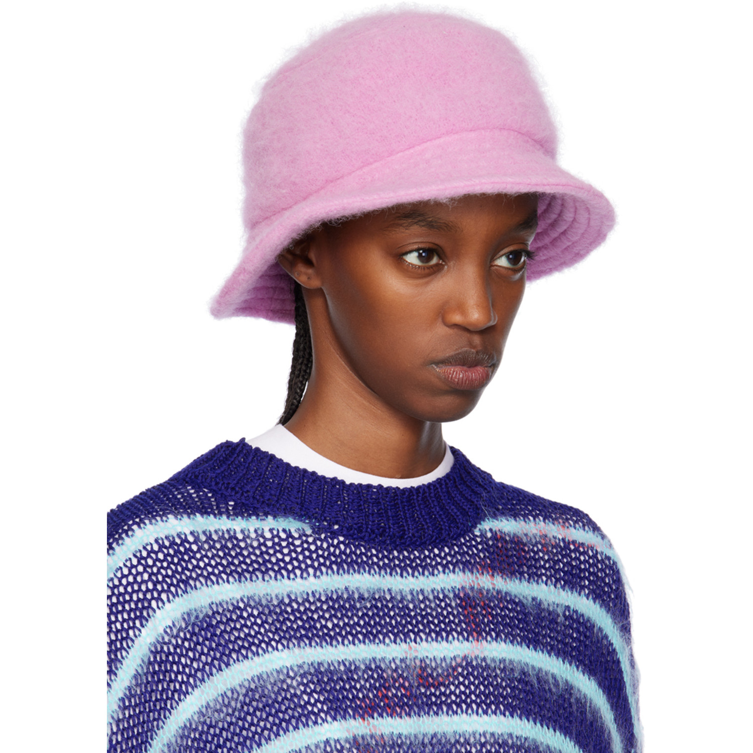  Marni Ssense Exclusive Pink Furry Bucket Hat 