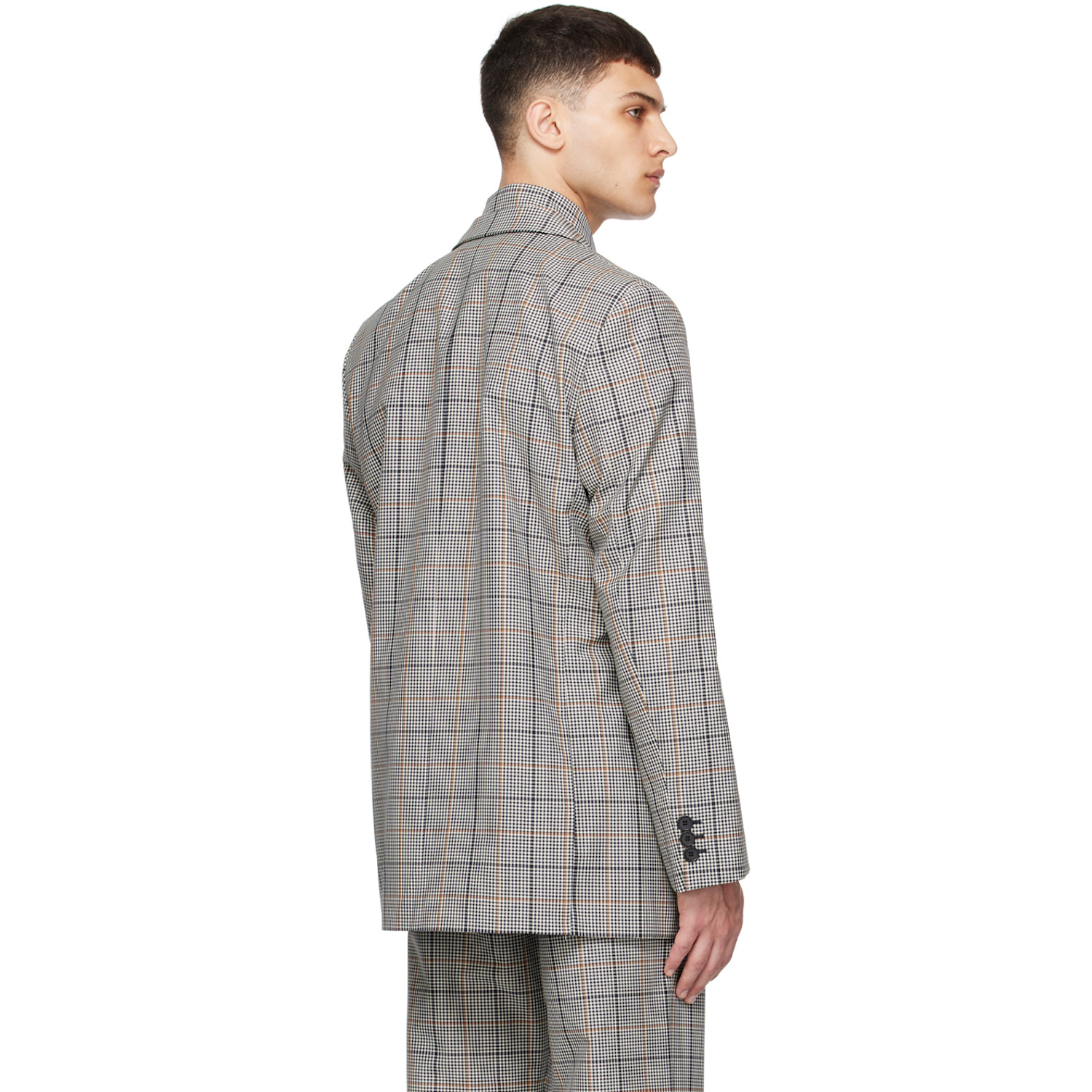  Marni Gray Check Blazer 