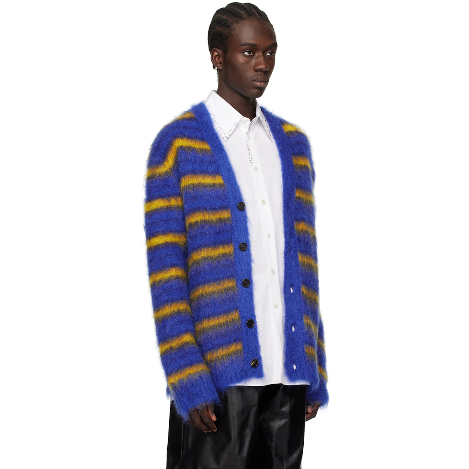  Marni Blue Iconic Stripes Cardigan 