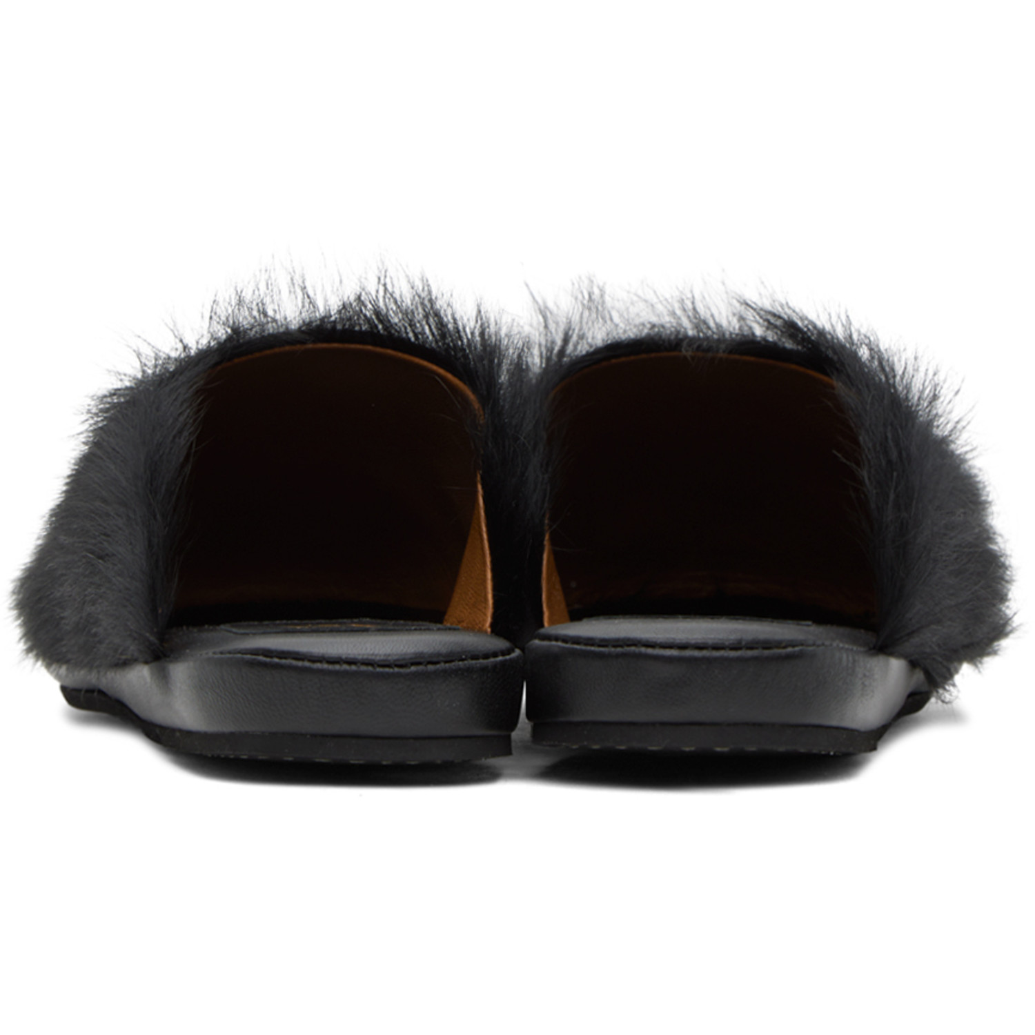 Marni Black Fussbett Sabot Slippers 