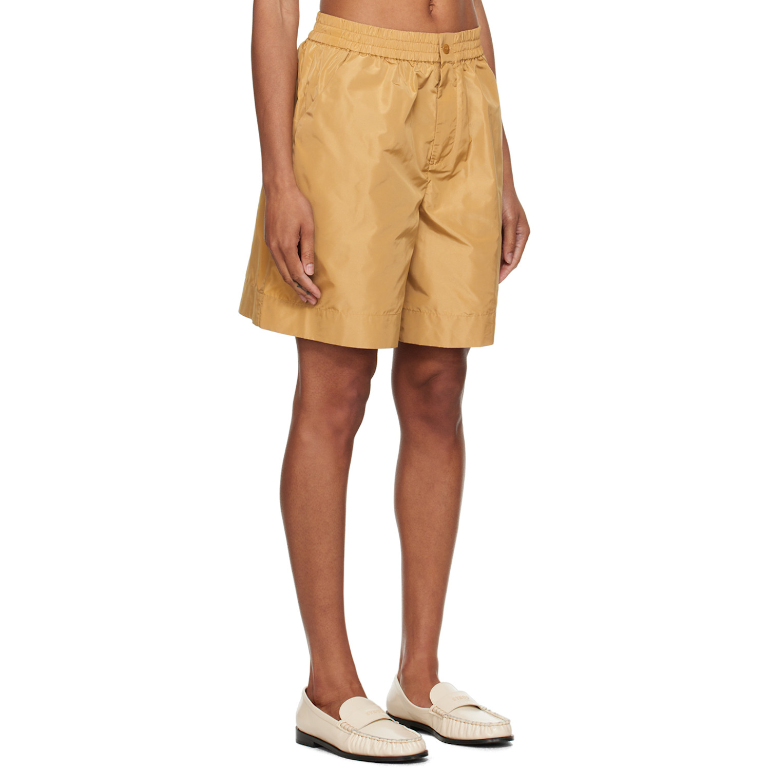  Staud Beige Genny Shorts 