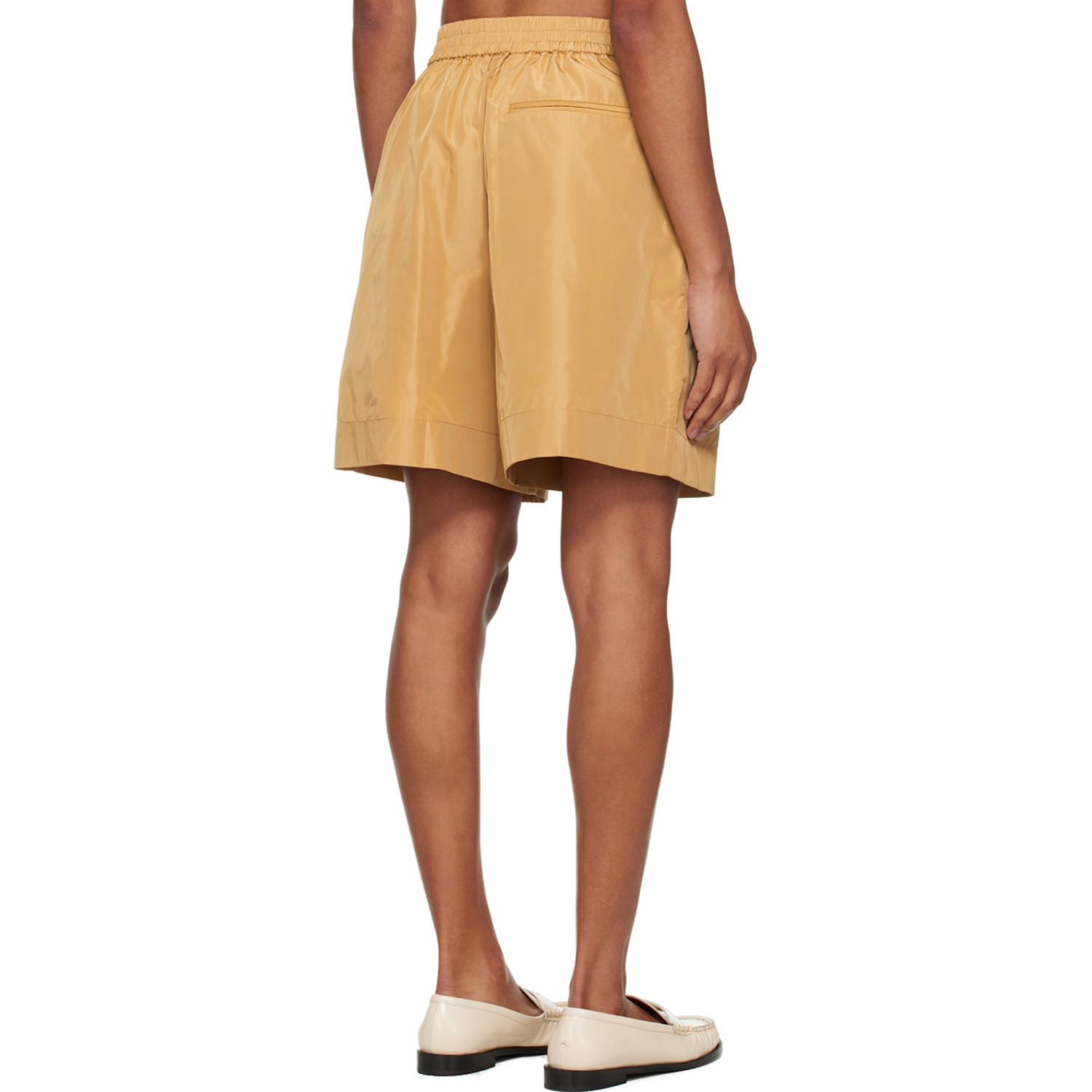  Staud Beige Genny Shorts 