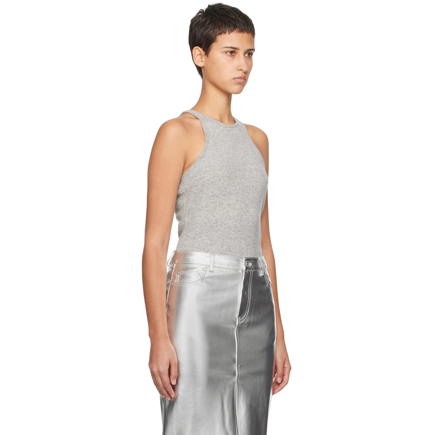 Staud Gray Ayana Tank Top 