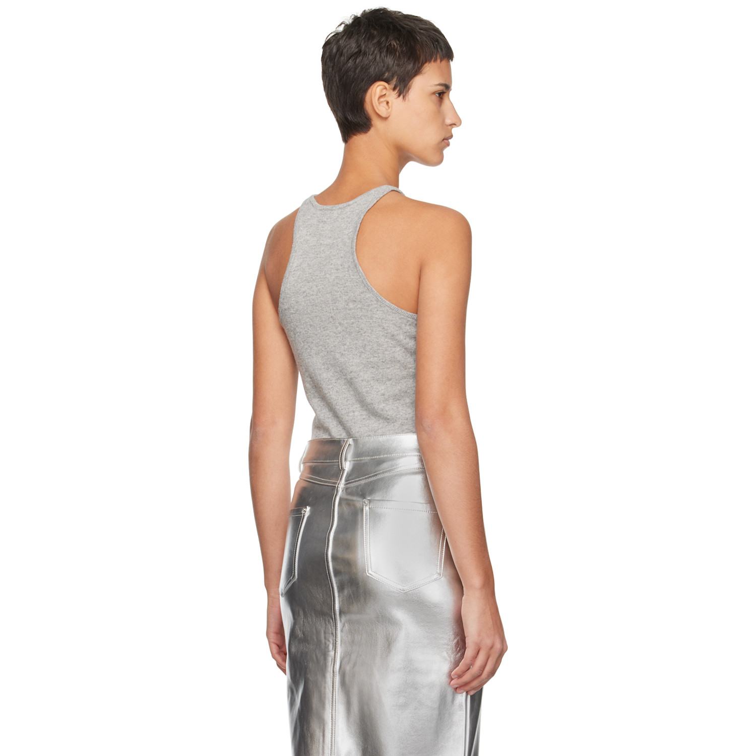  Staud Gray Ayana Tank Top 