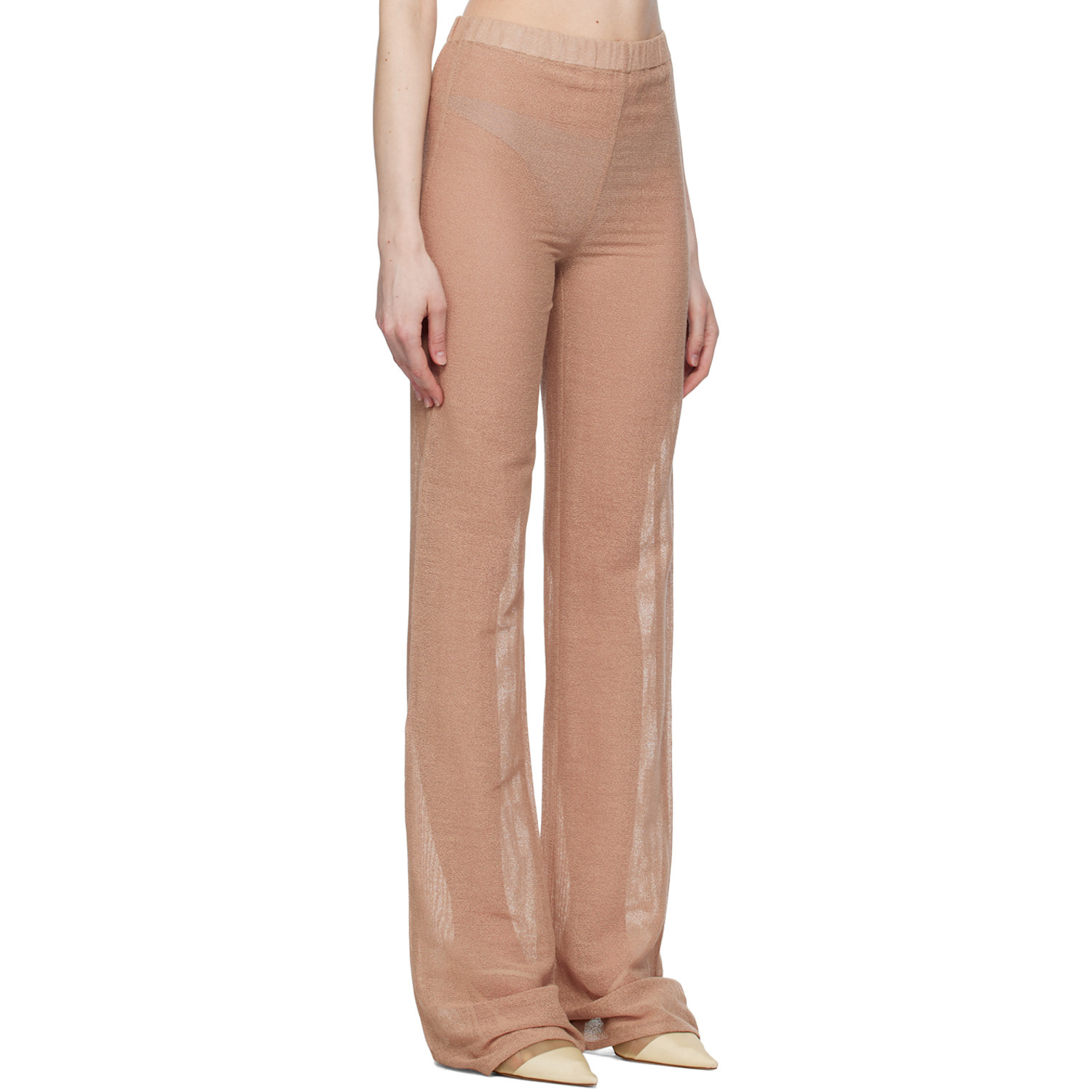  Ludovic De Saint Sernin Beige Mermaid Trousers 