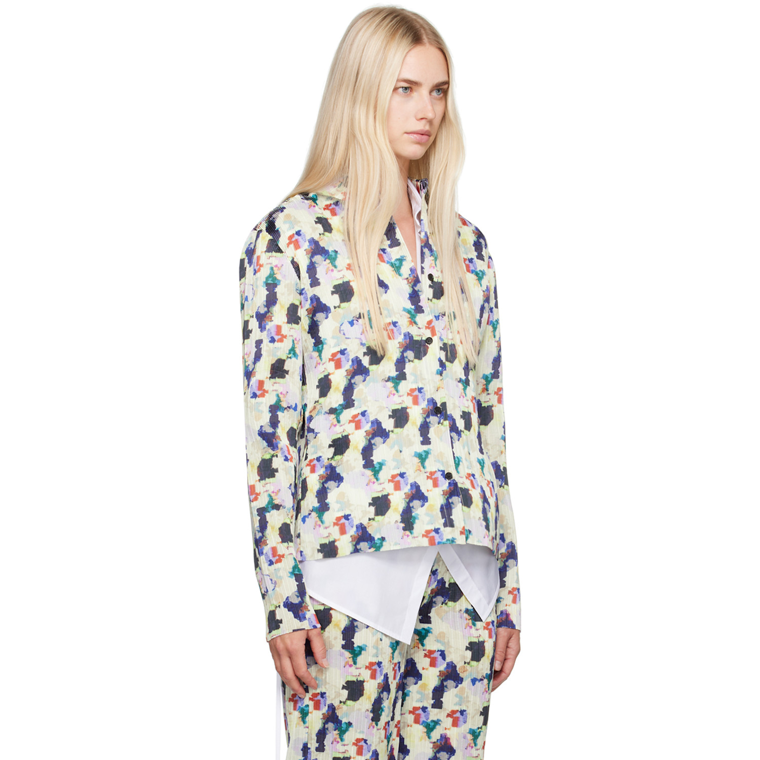  Henrik Vibskov Multicolor Remember Plisse Shirt 