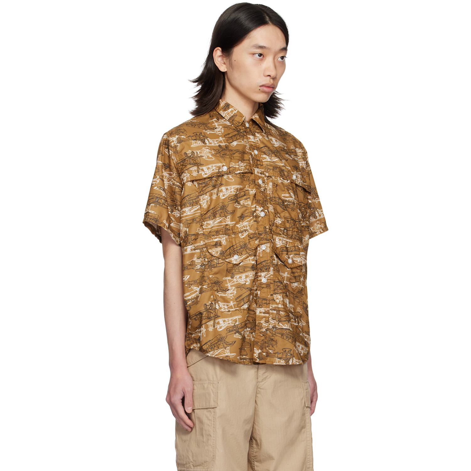 Beams Plus Brown Adventure Ii Shirt 
