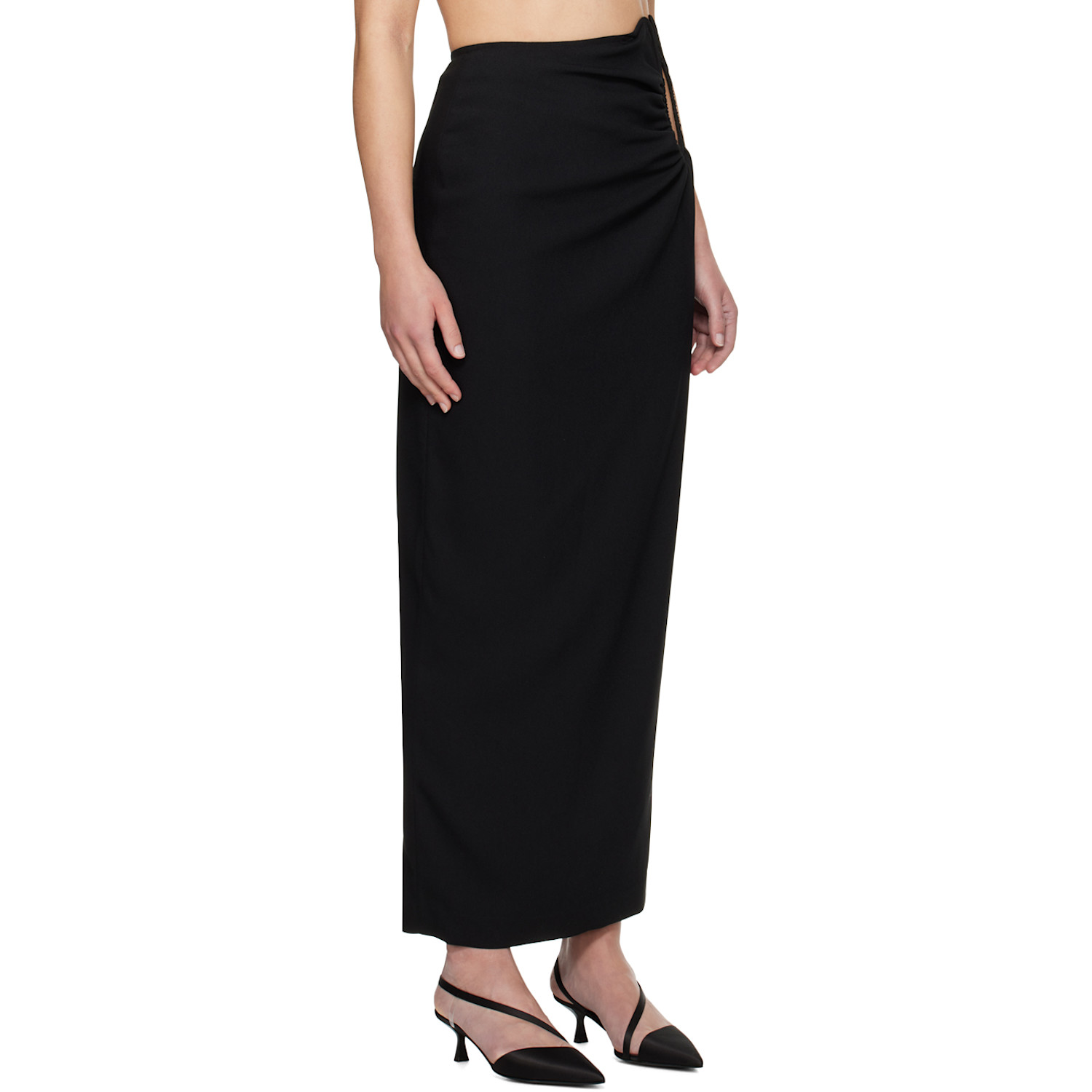 Wynn Hamlyn Black Ella Maxi Skirt 