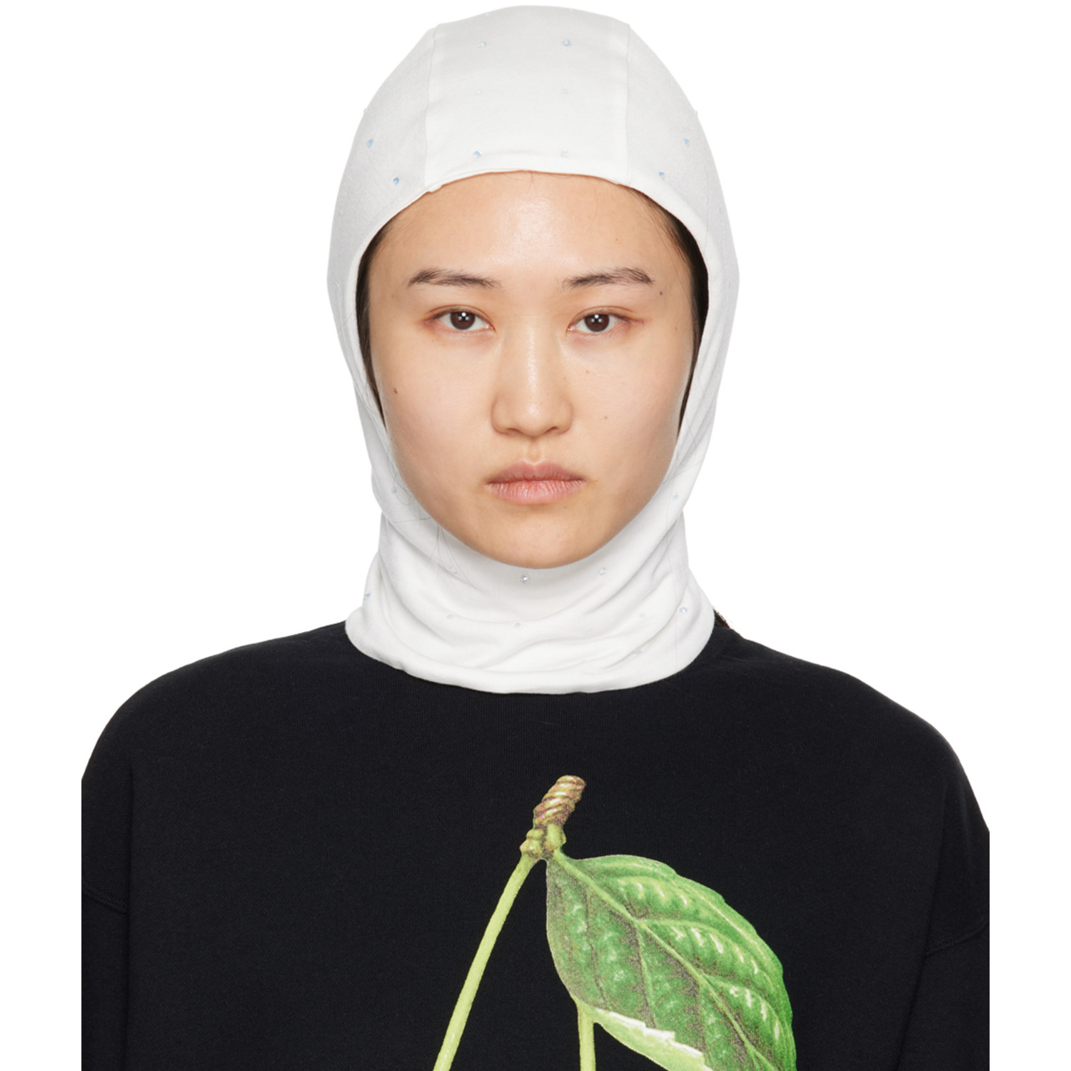 UNDERCOVER White Crystal-Cut Balaclava