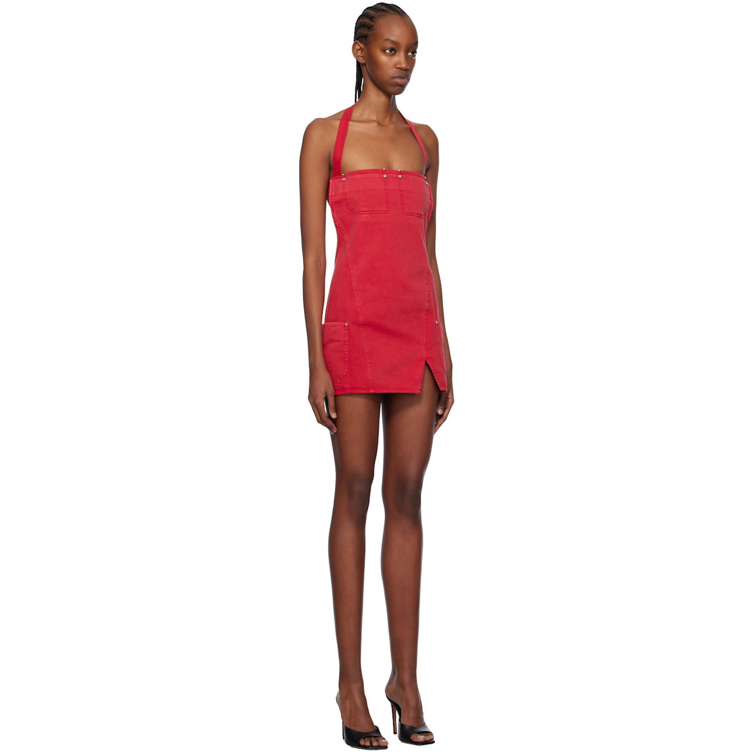 Dion Lee Red Apron Minidress 