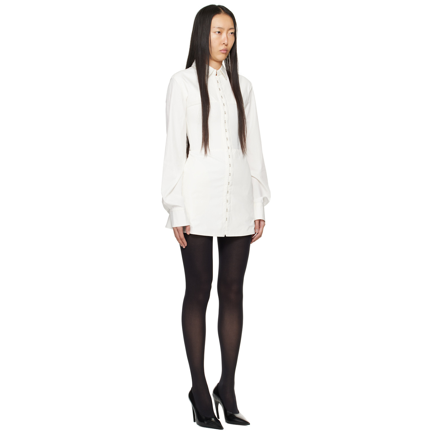  Dion Lee Off-white Hook Tube Minidress 