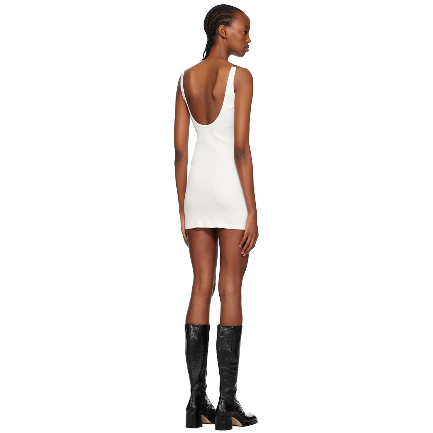  Dion Lee Ssense Exclusive White Double Wire Minidress 