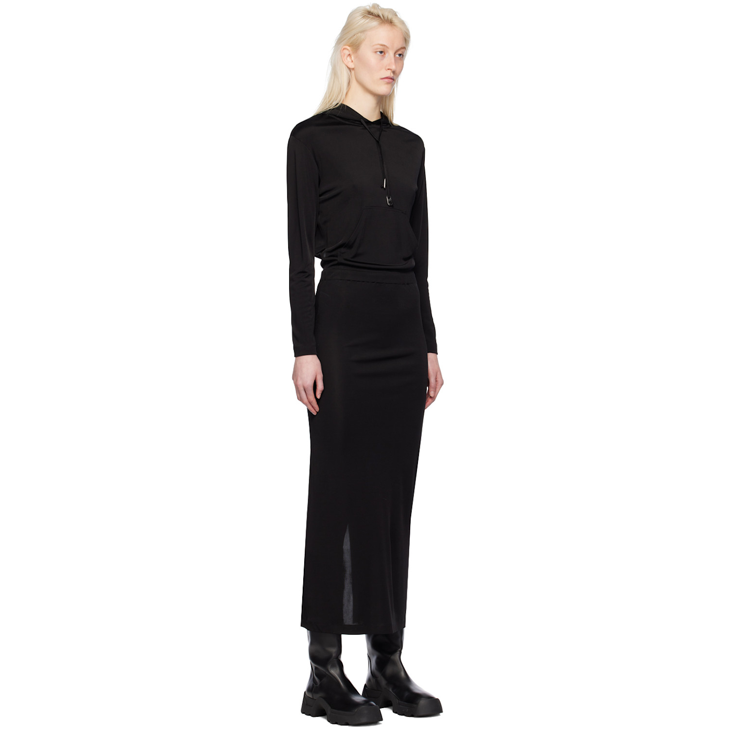  Dion Lee Black Gathered Maxi Dress 