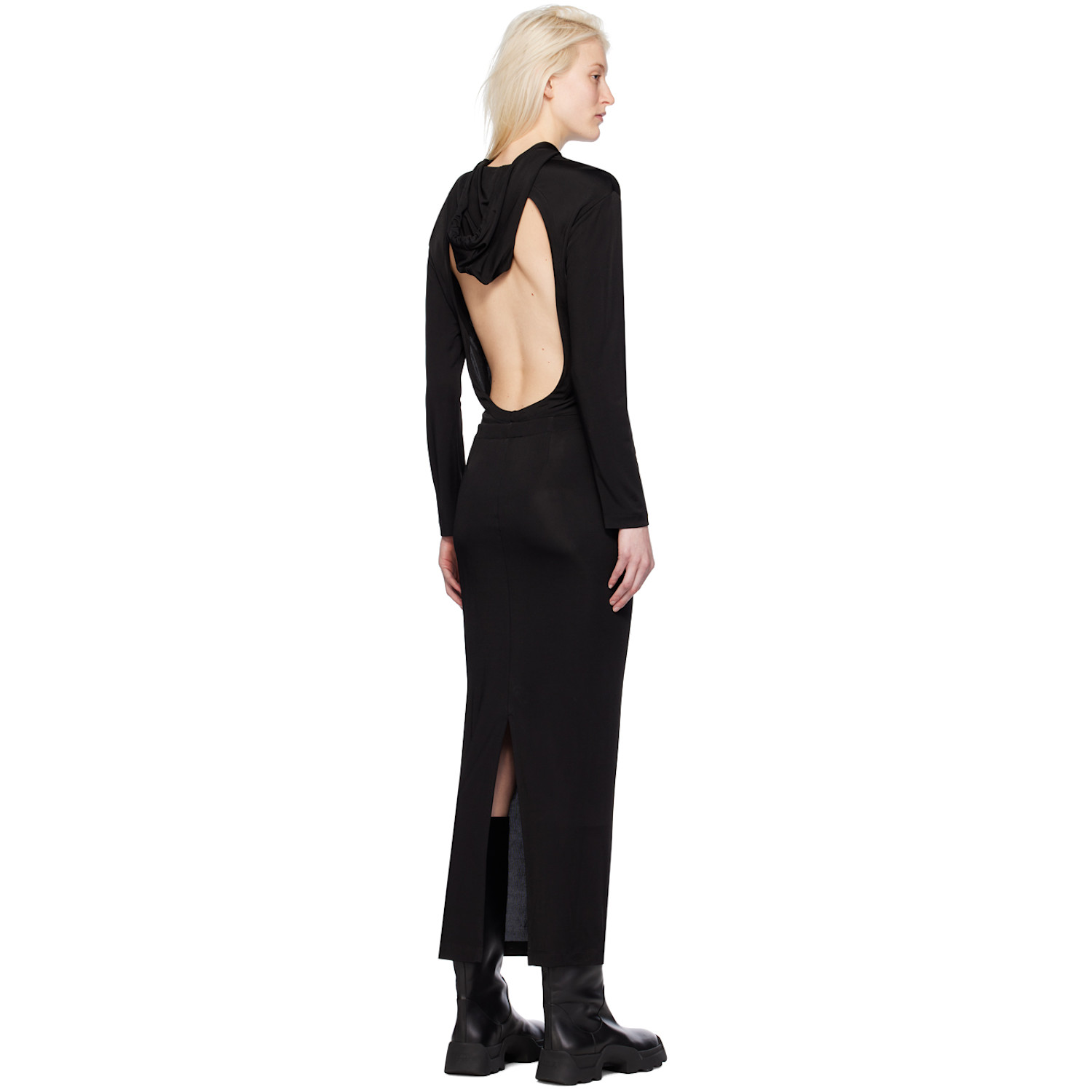  Dion Lee Black Gathered Maxi Dress 