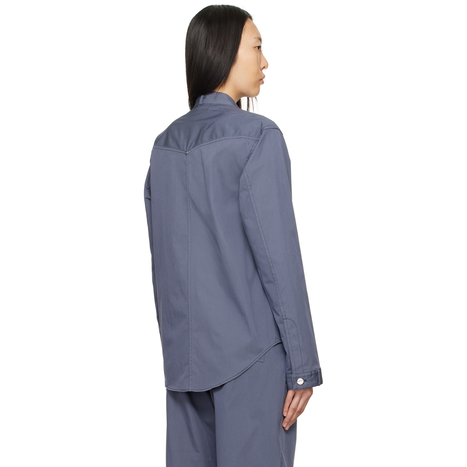  Dion Lee Blue Rivet Denim Jacket 