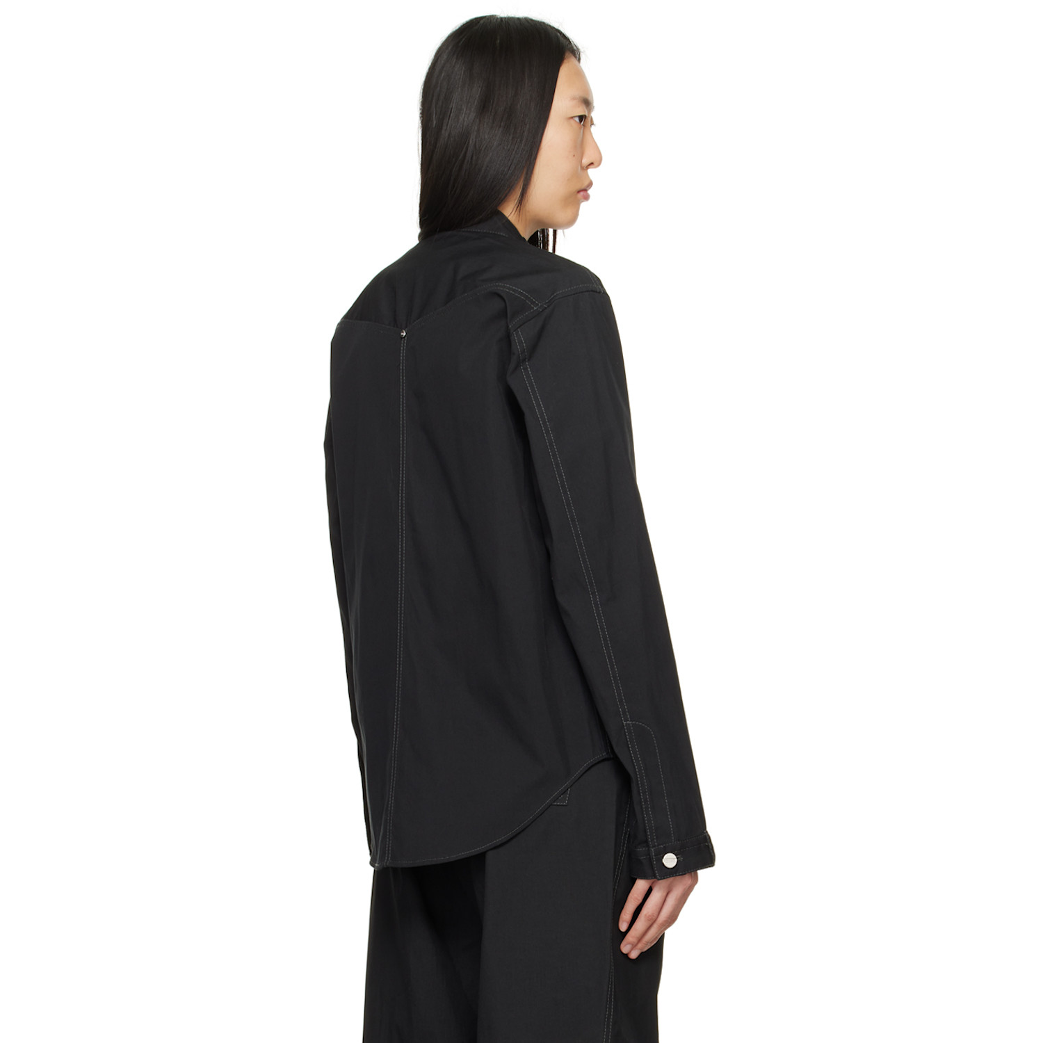  Dion Lee Black Rivet Denim Jacket 