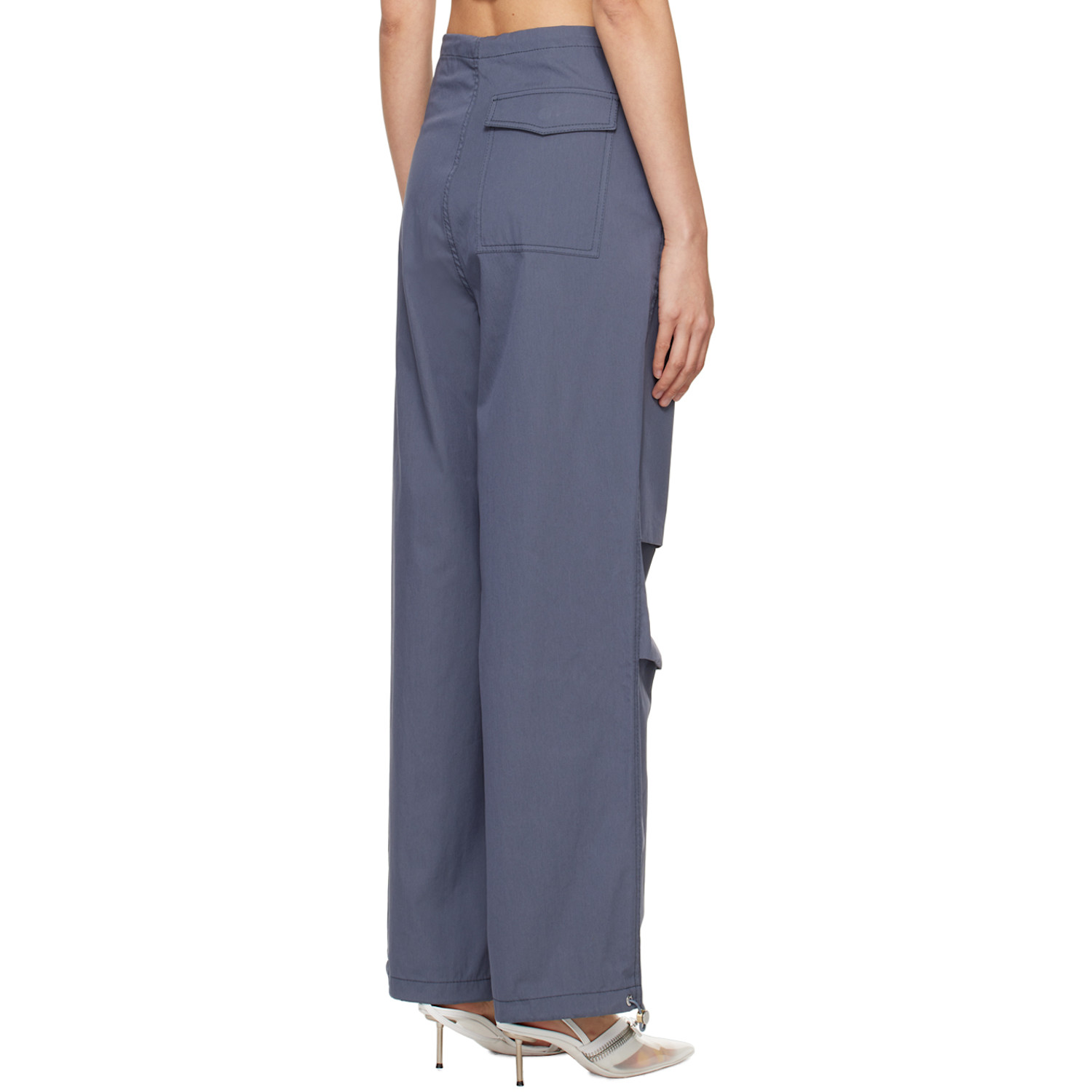  Dion Lee Gray Parachute Trousers 