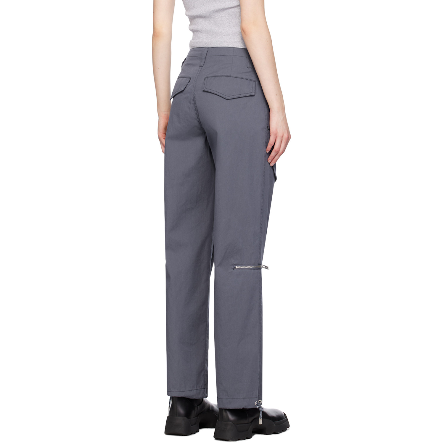  Dion Lee Gray Hiking Pocket Trousers 