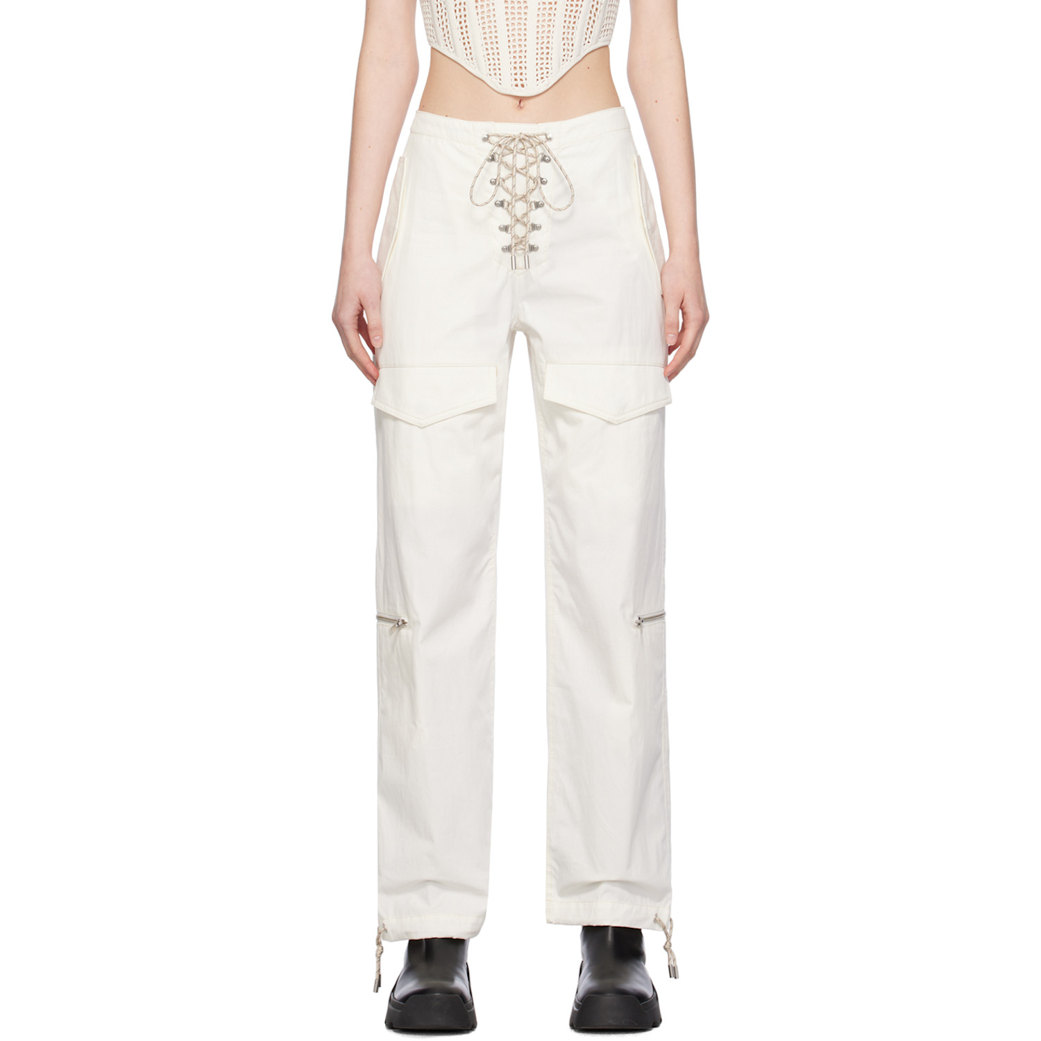 Dion Lee Off-White Hiking Pocket Trousers