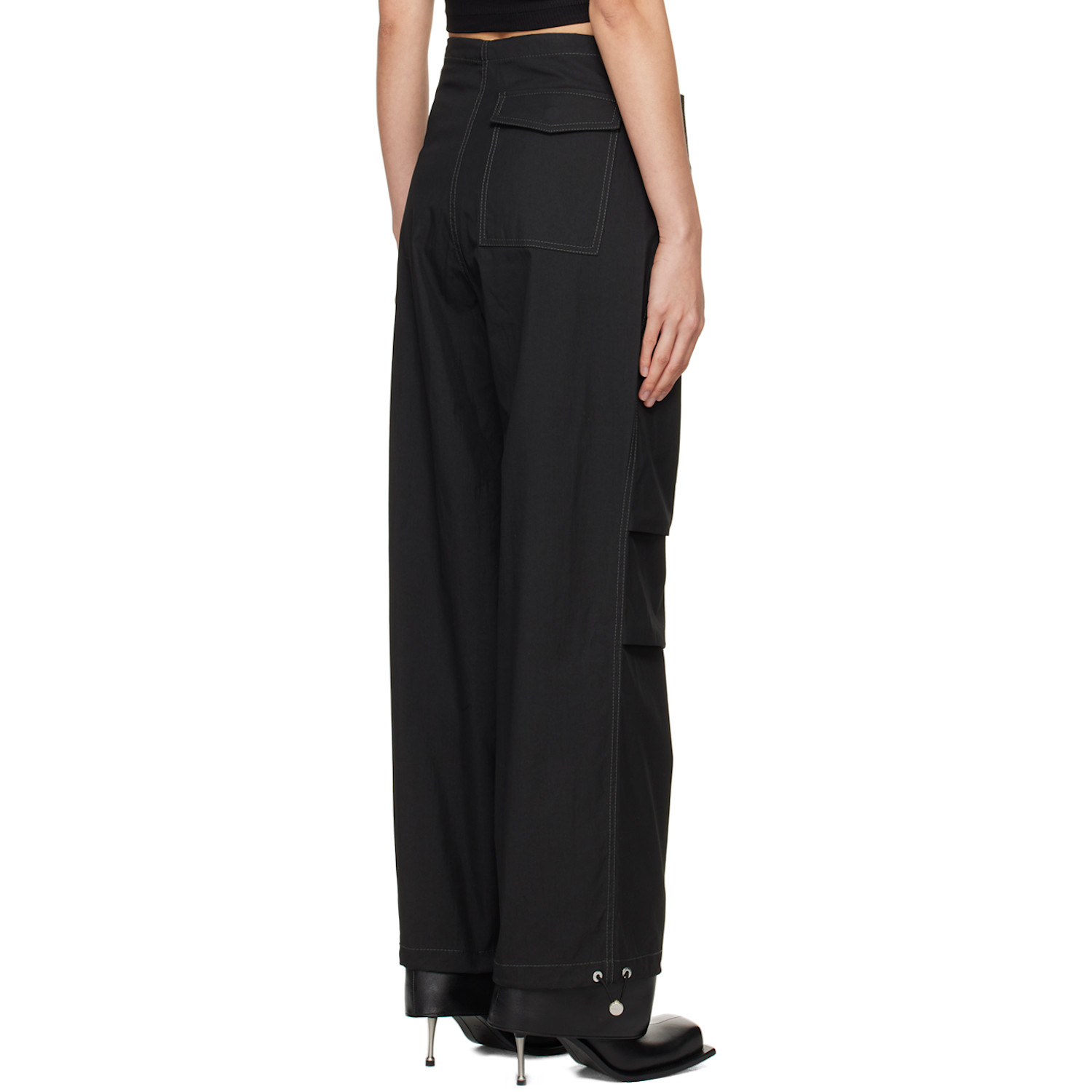  Dion Lee Gray Parachute Trousers 