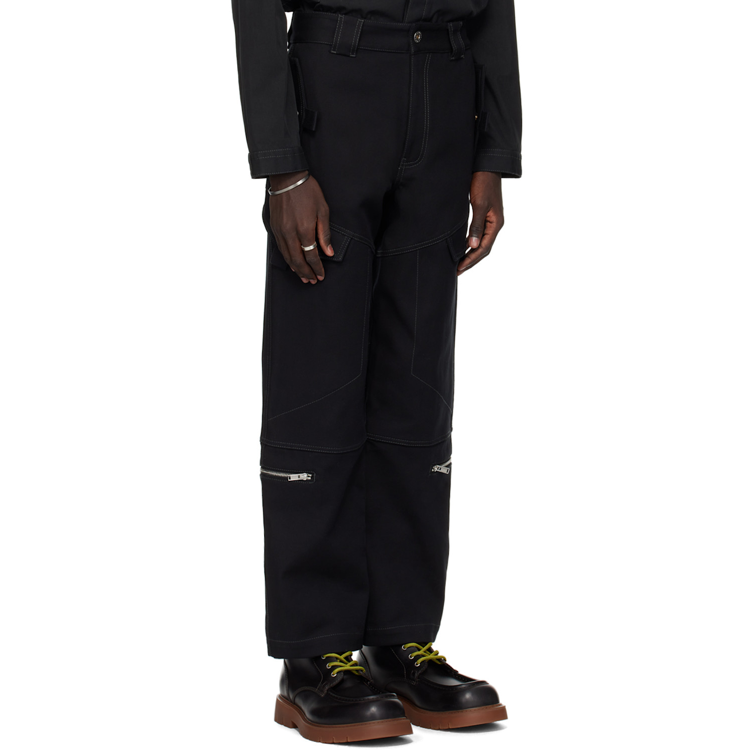  Dion Lee Black Tactical Cargo Pants 