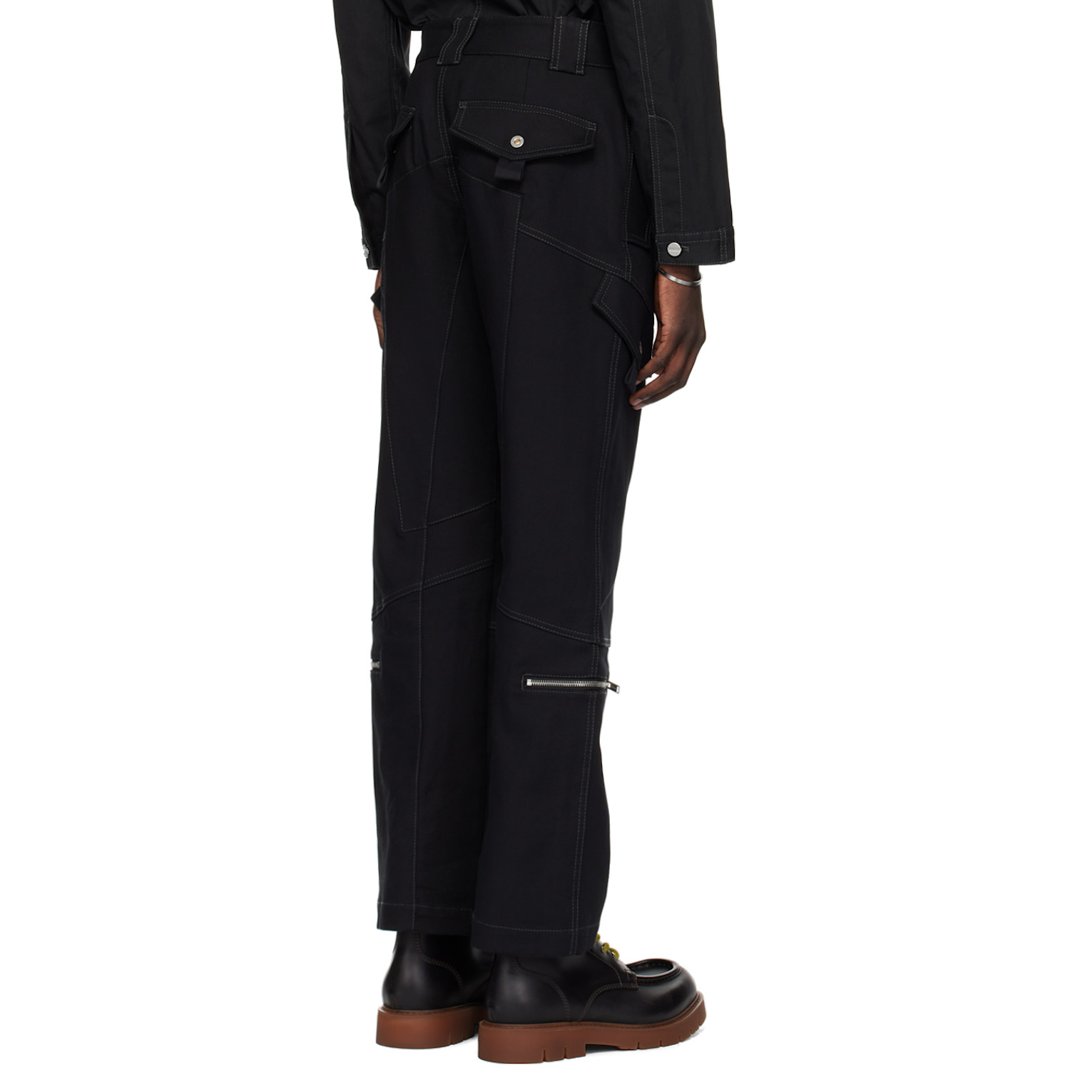  Dion Lee Black Tactical Cargo Pants 