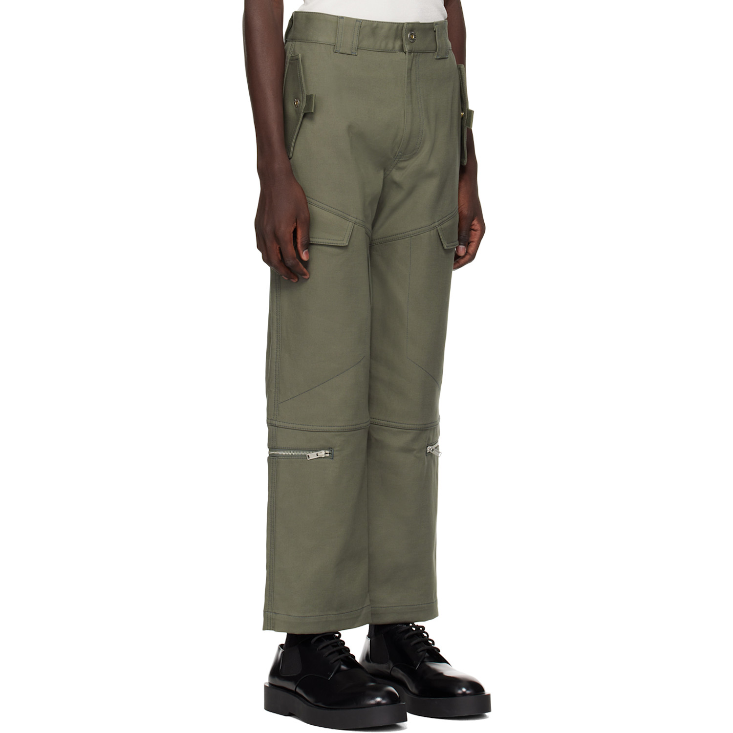  Dion Lee Green Tactical Cargo Pants 
