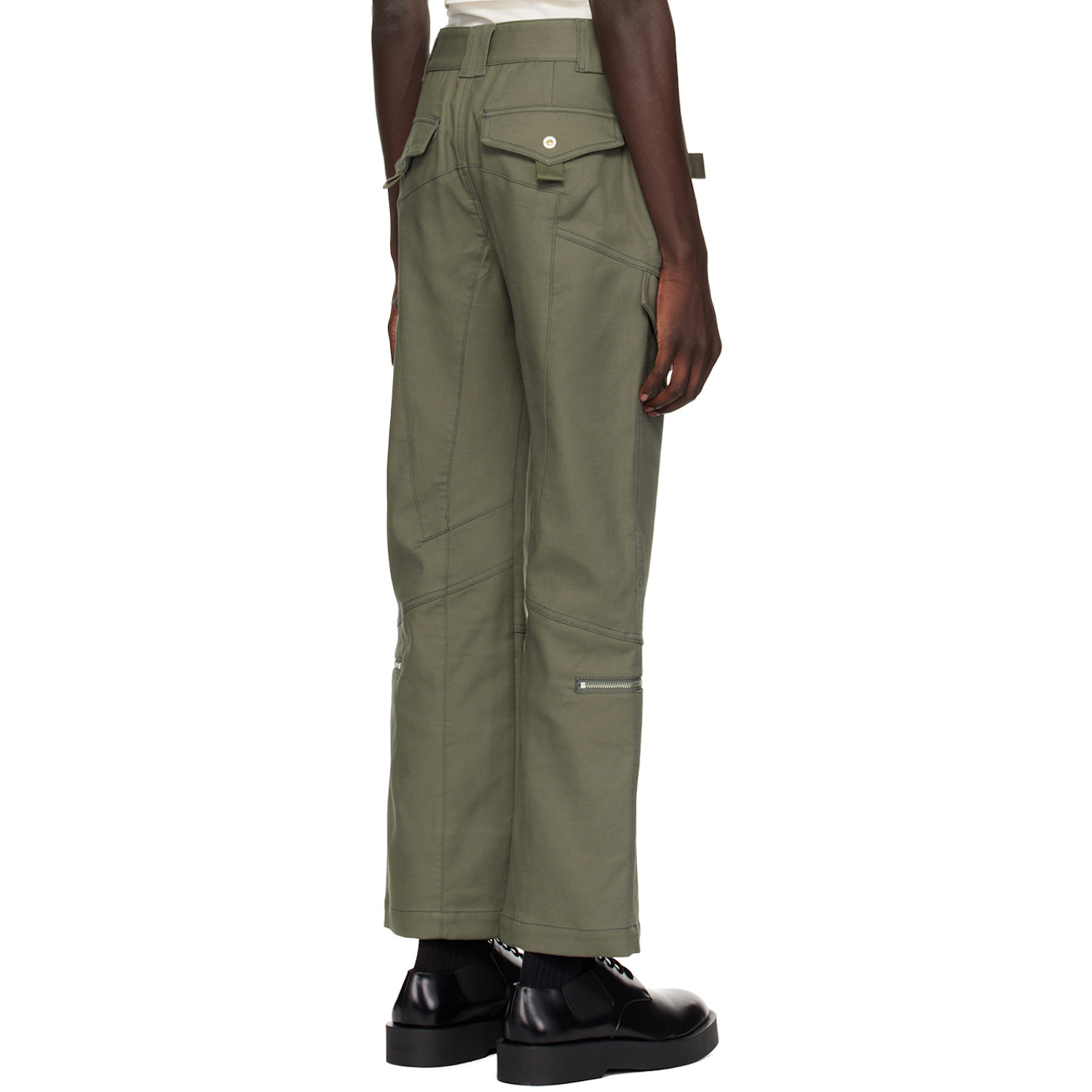  Dion Lee Green Tactical Cargo Pants 