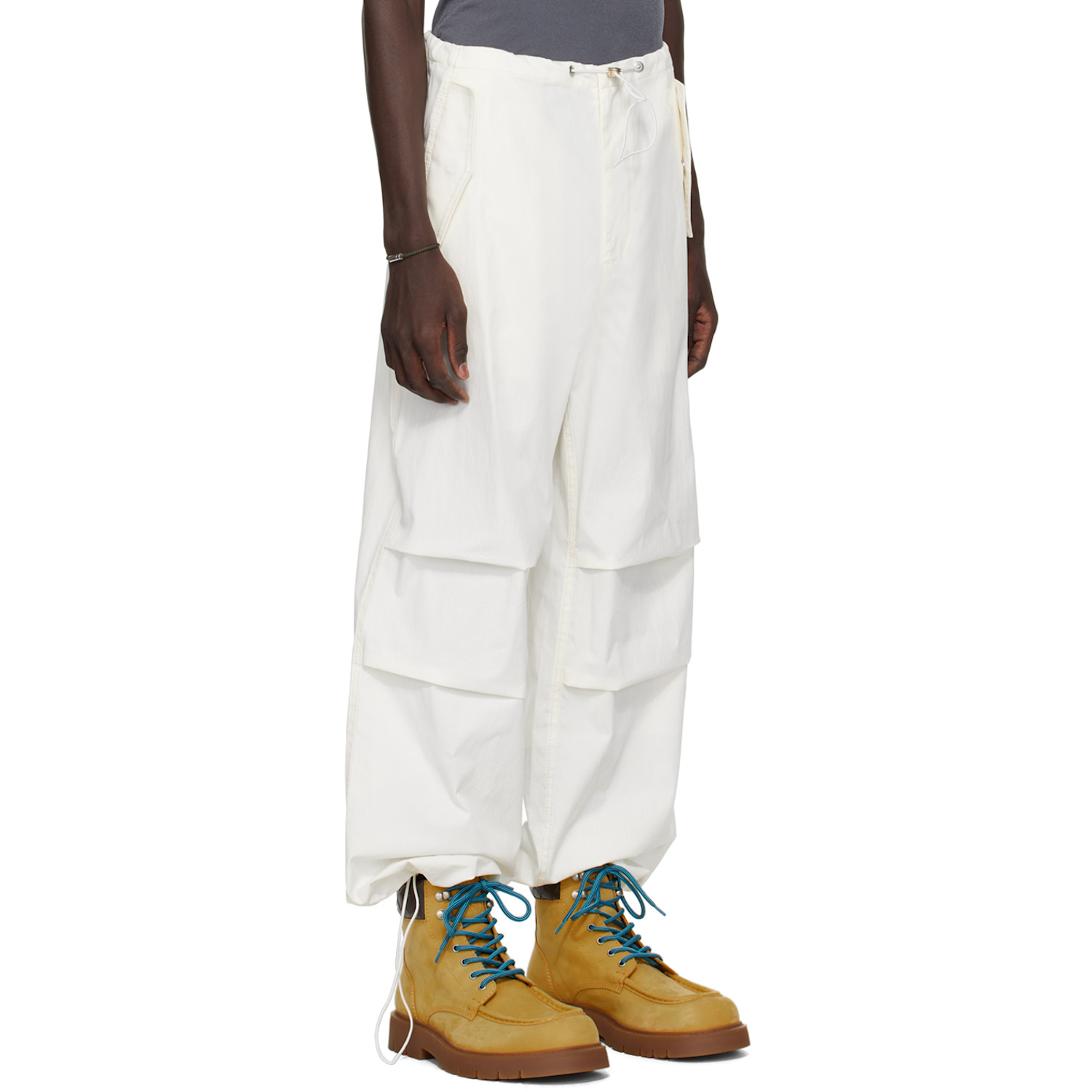  Dion Lee Off White Toggle Trousers 