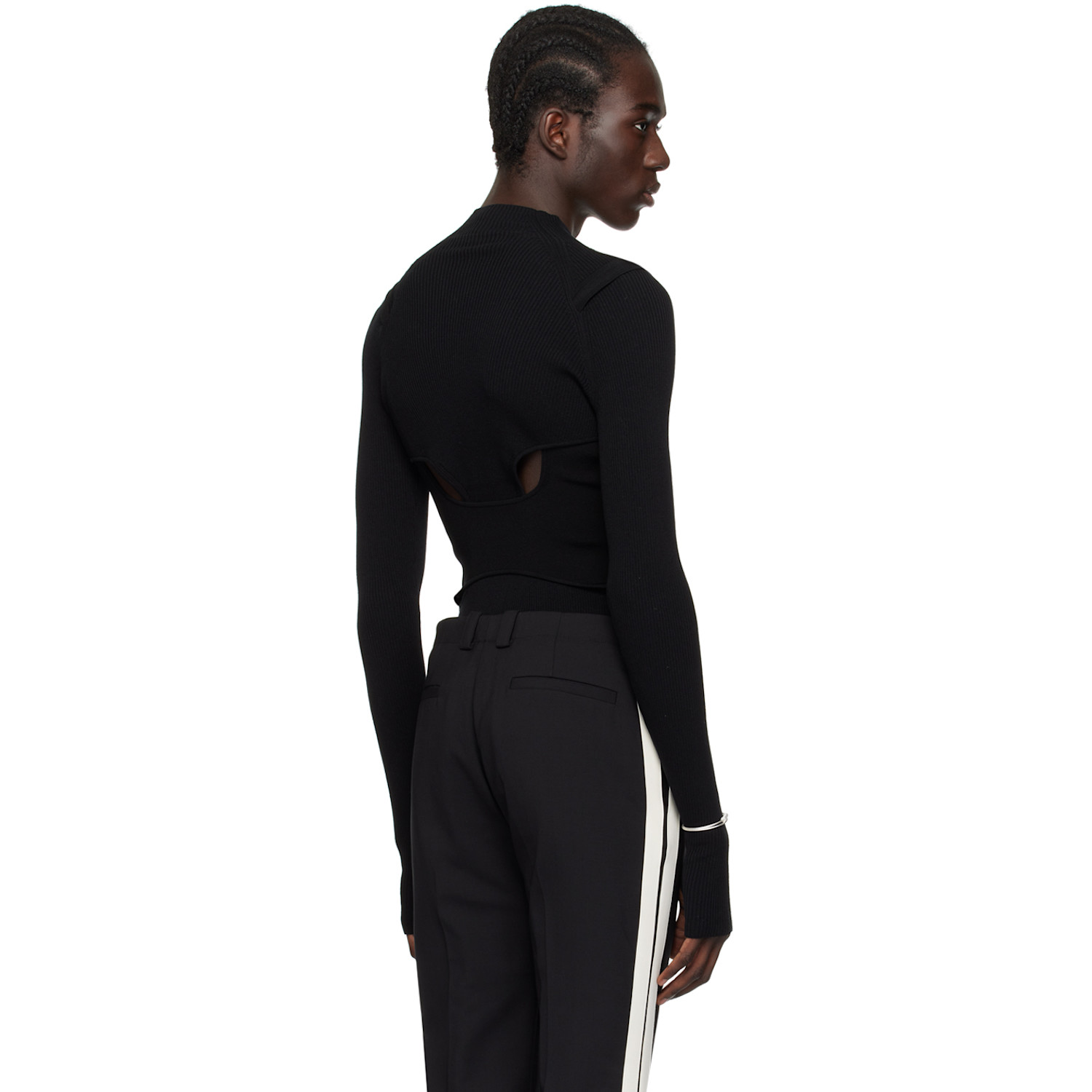  Dion Lee Black Interlink Skivvy Turtleneck 