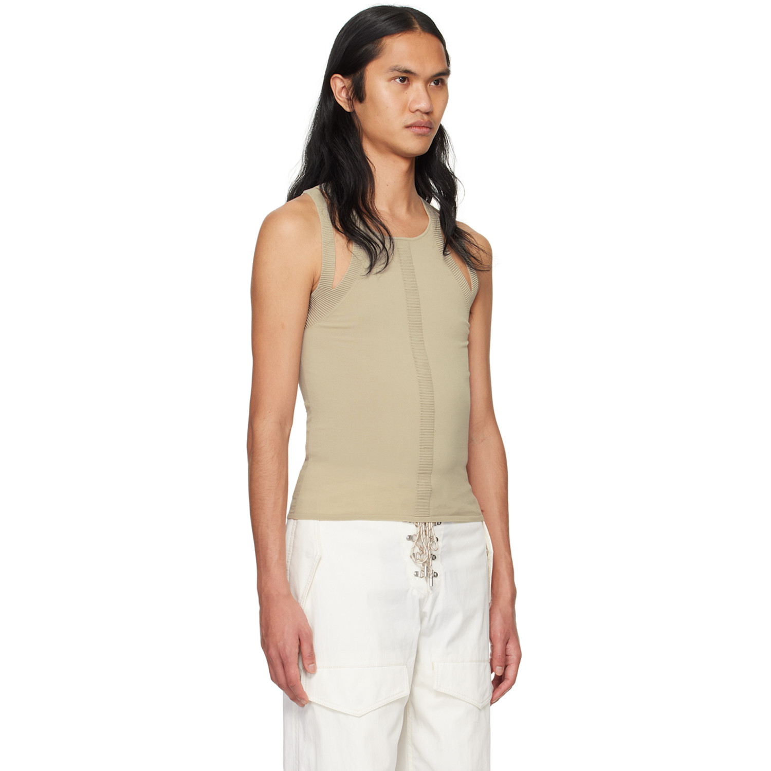  Dion Lee Taupe Sculpt Tank Top 
