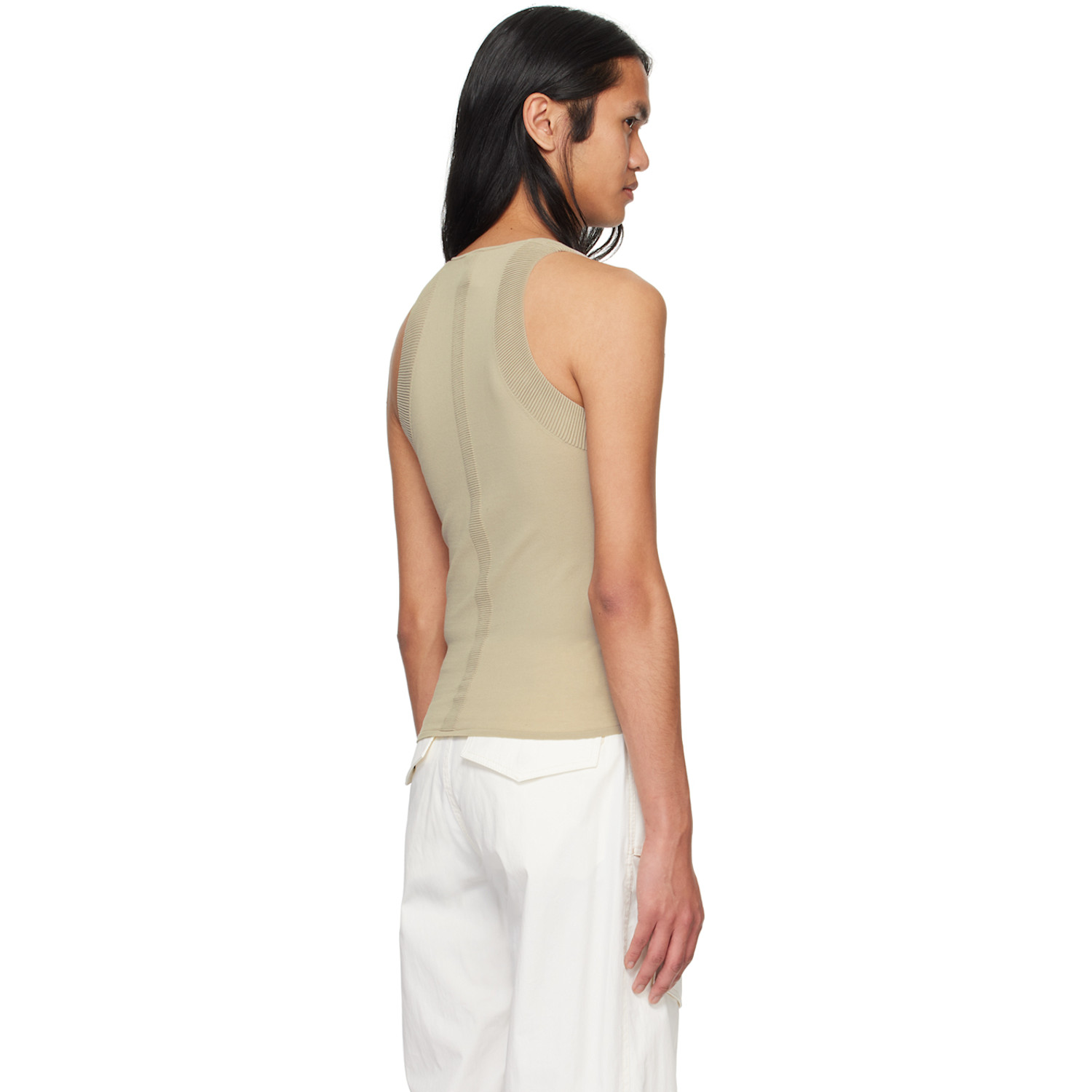  Dion Lee Taupe Sculpt Tank Top 