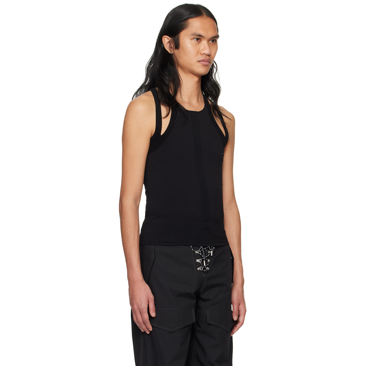  Dion Lee Black Sculpt Tank Top 