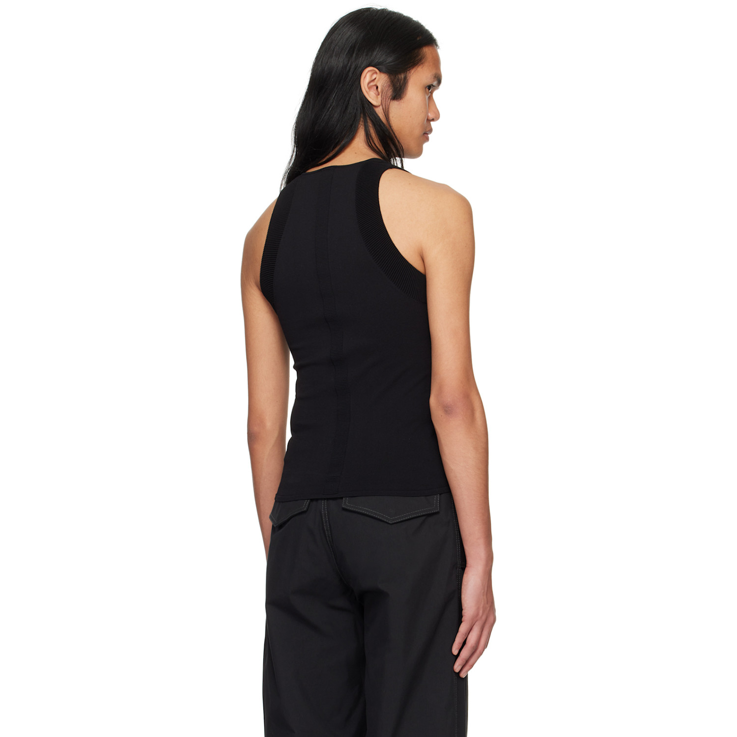  Dion Lee Black Sculpt Tank Top 