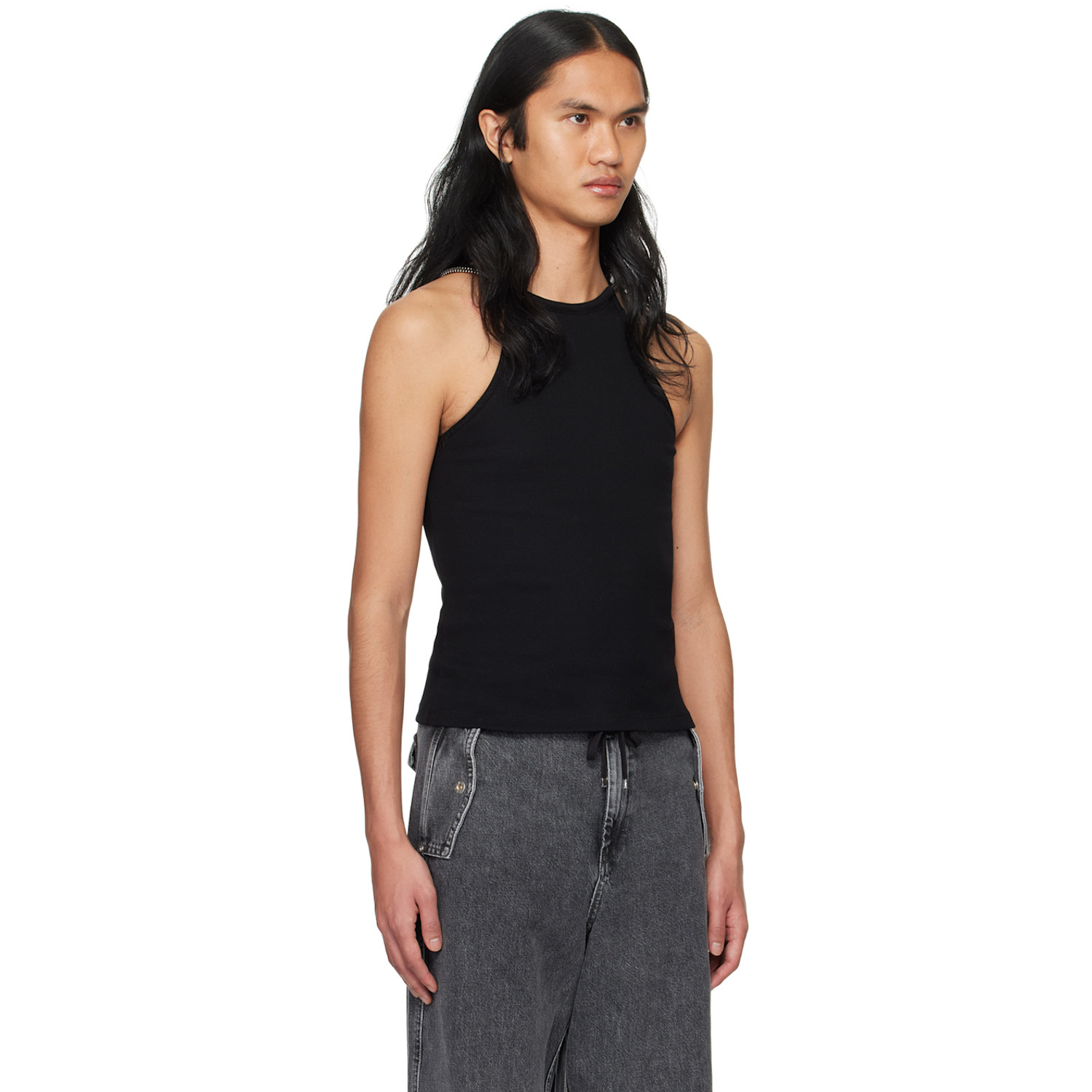  Dion Lee Black Barball Tank Top 