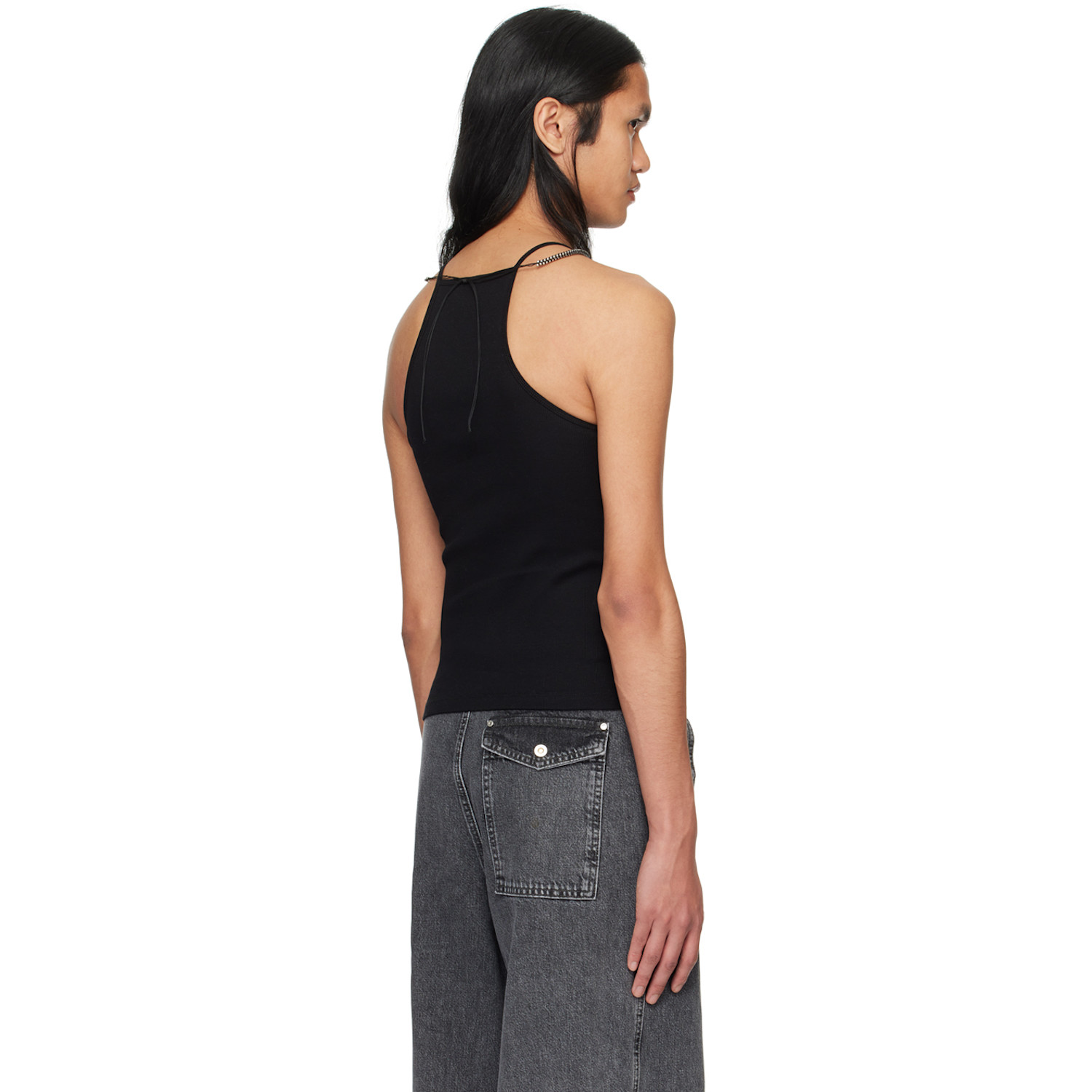  Dion Lee Black Barball Tank Top 