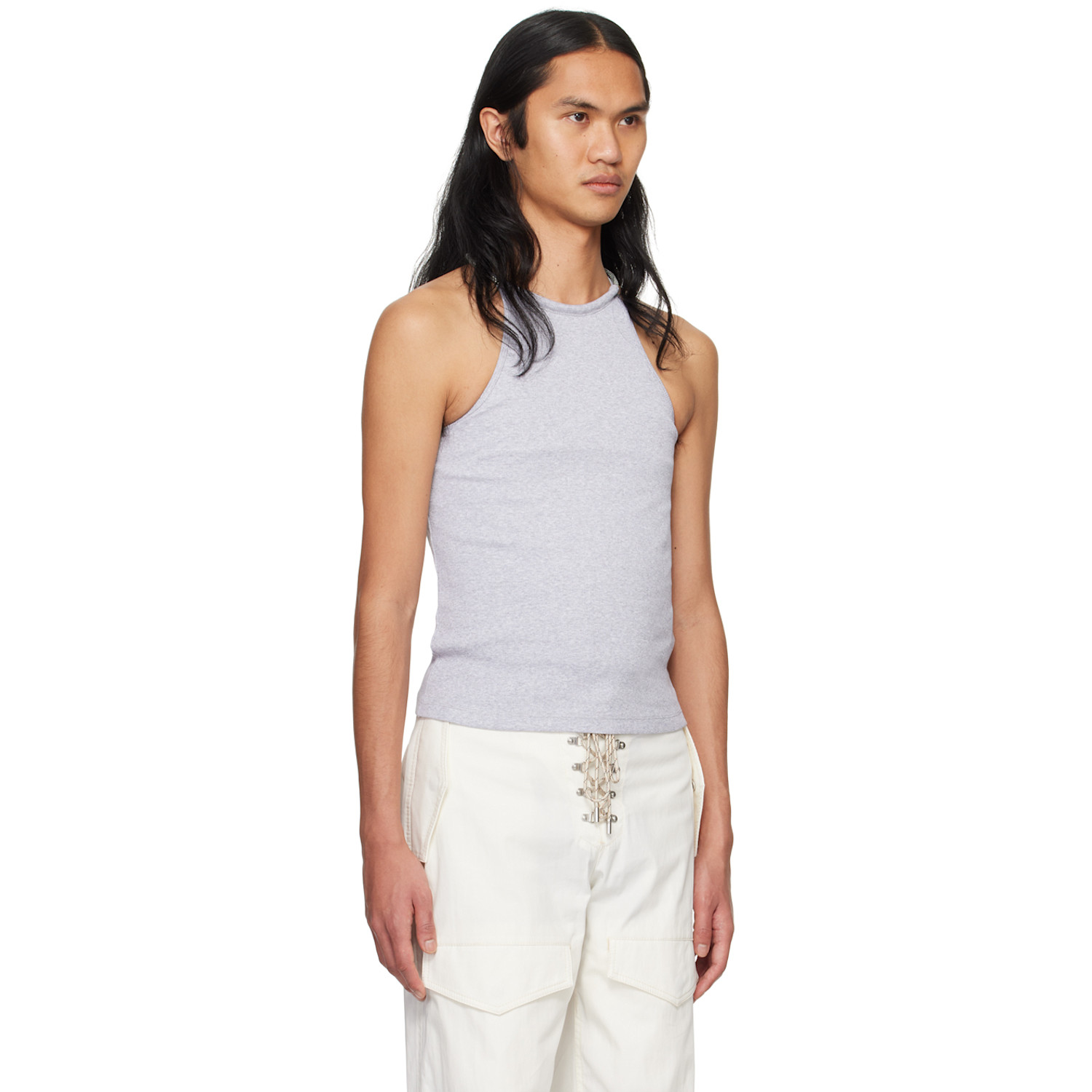  Dion Lee Gray Barball Tank Top 