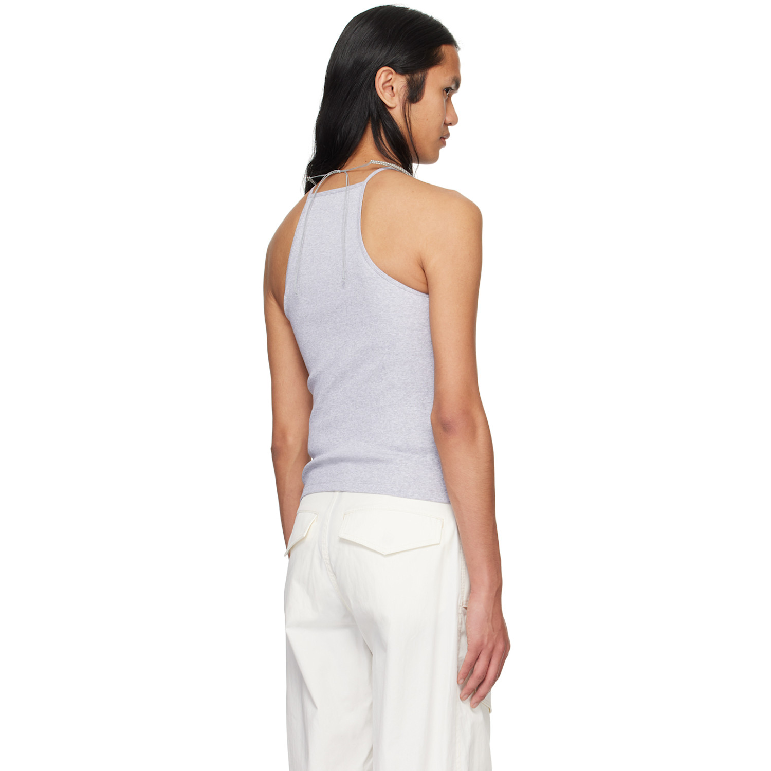  Dion Lee Gray Barball Tank Top 