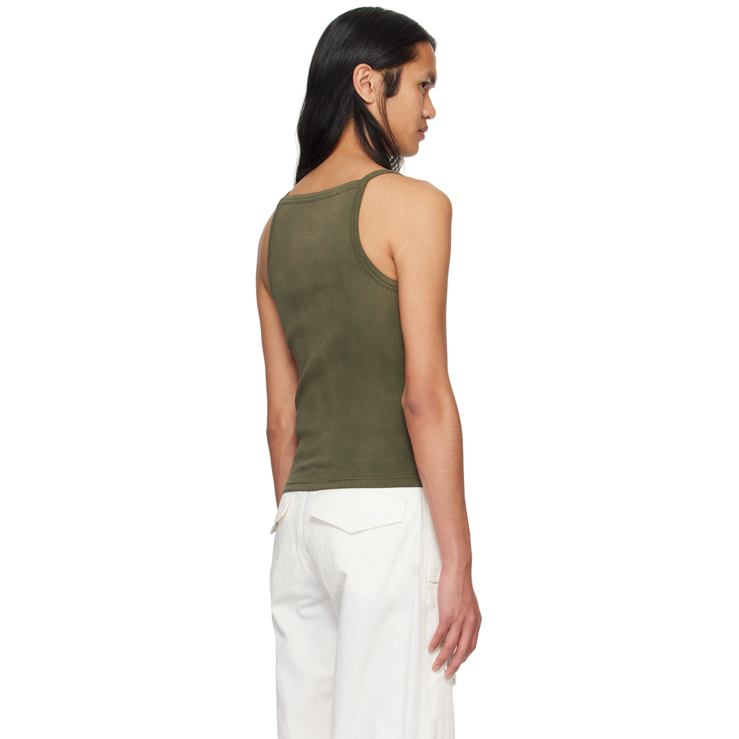 Dion Lee Khaki Rivet Pocket Tank Top 