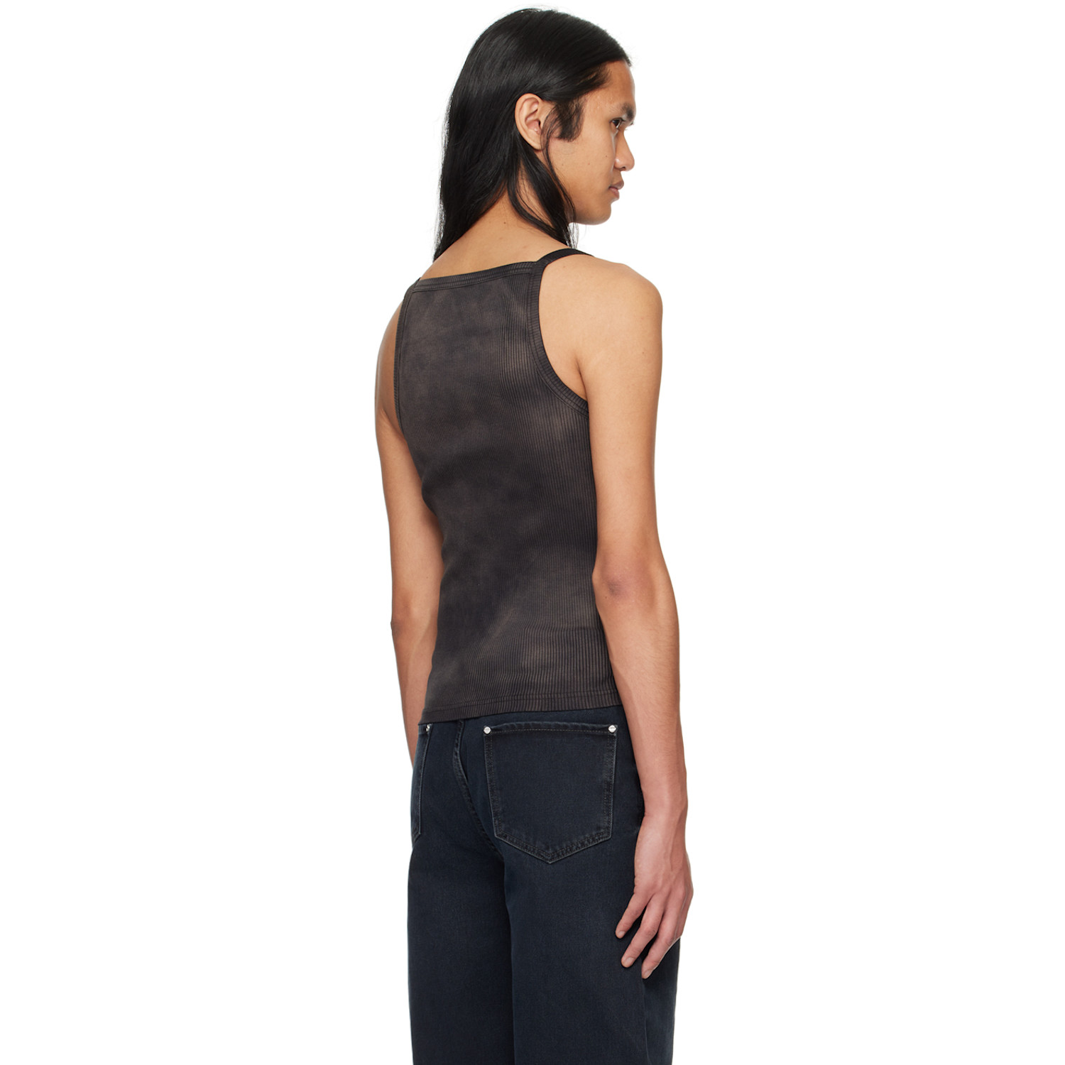 Dion Lee Black Rivet Pocket Tank Top 