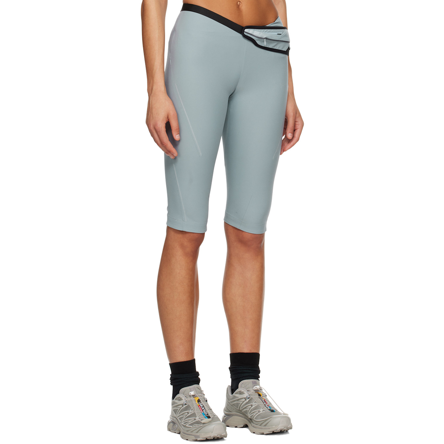  Hyein Seo Blue Belted Shorts 