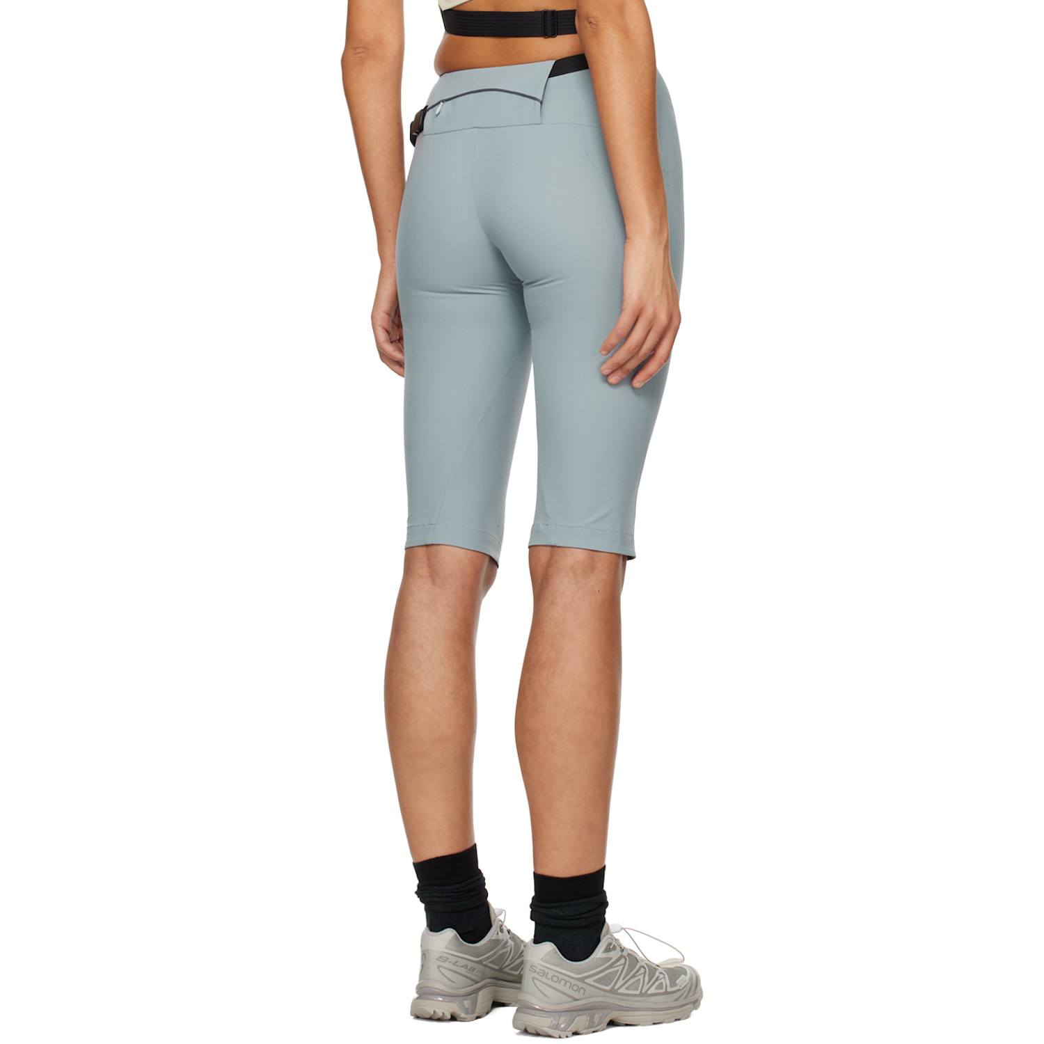  Hyein Seo Blue Belted Shorts 